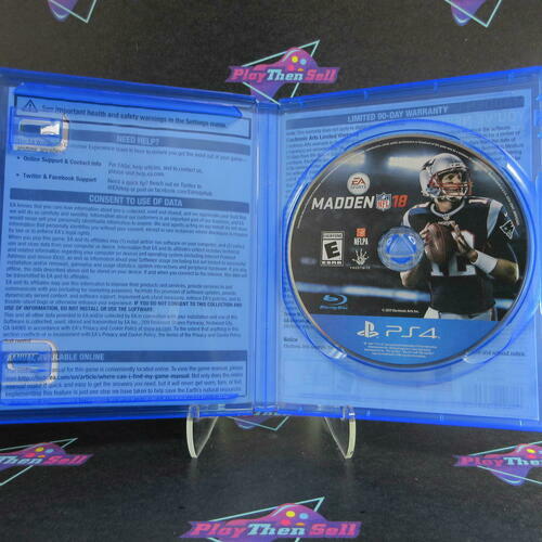 Madden NFL 18 PS4 PlayStation 4 AD/DD - Very Good
