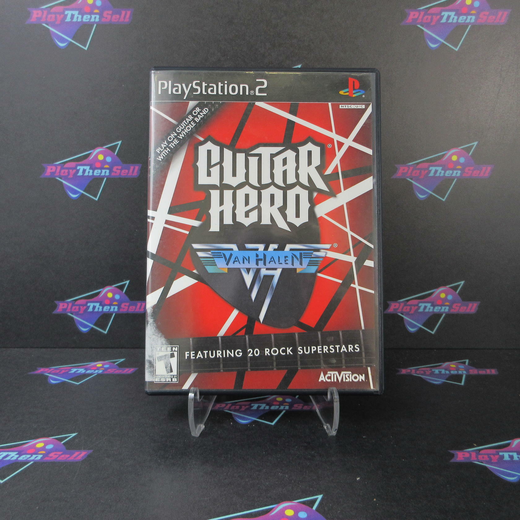 Guitar Hero Van Halen PS2 PlayStation 2 AD Complete CIB - Very Good