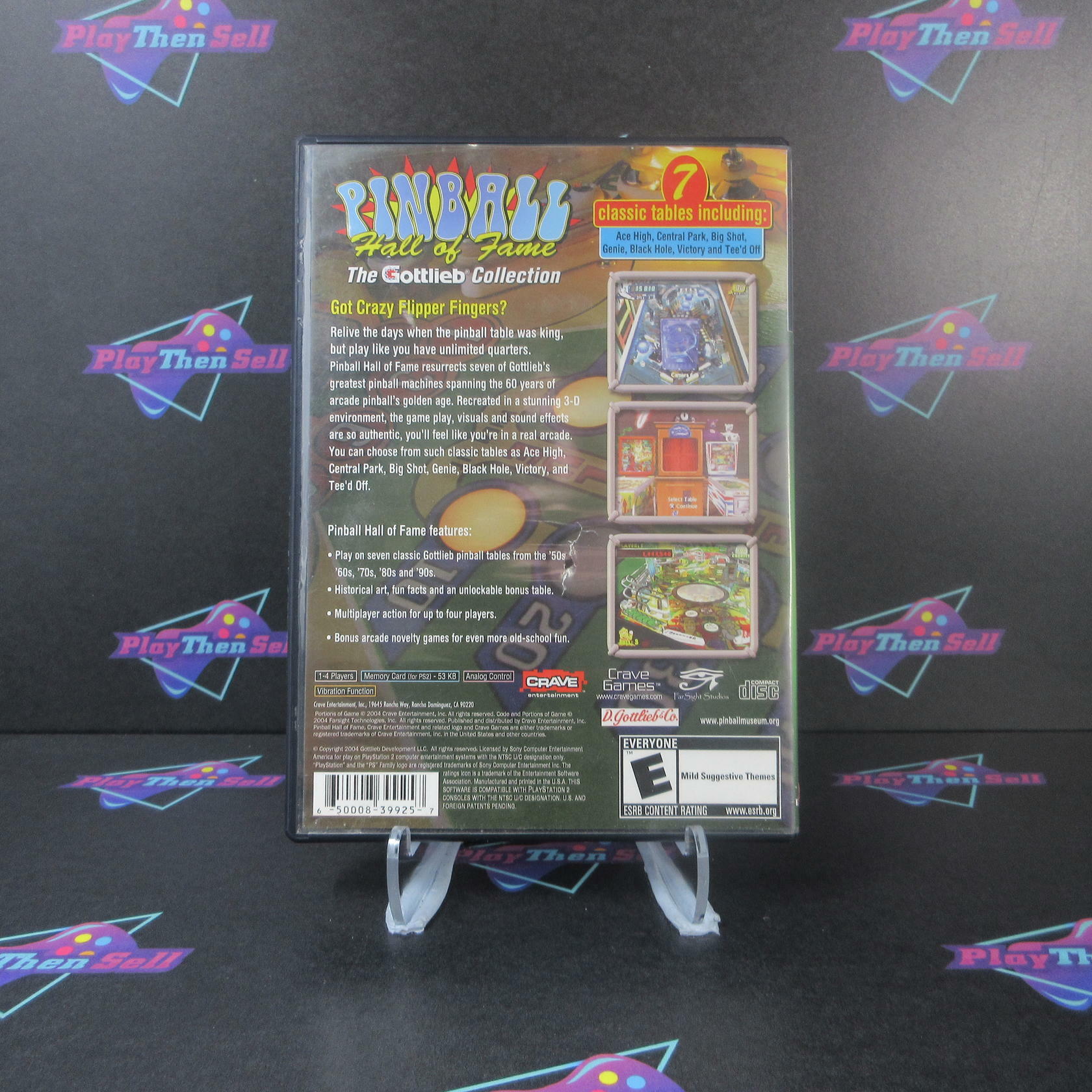 Pinball Hall of Fame The Gottlieb Collection PS2 PlayStation 2 AD Complete CIB - Very Good