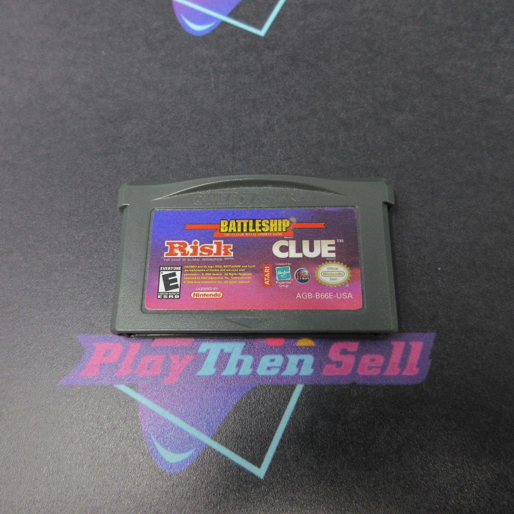 Risk / Battleship / Clue Gameboy Advance GBA Cart Only Authentic - Very Good