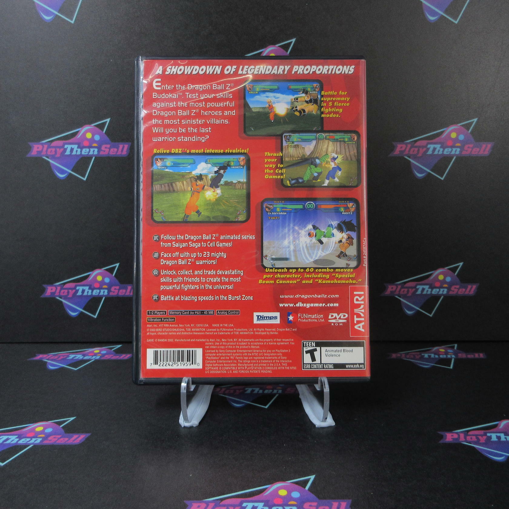 Dragon Ball Z Budokai PS2 PlayStation 2 GH - Very Good