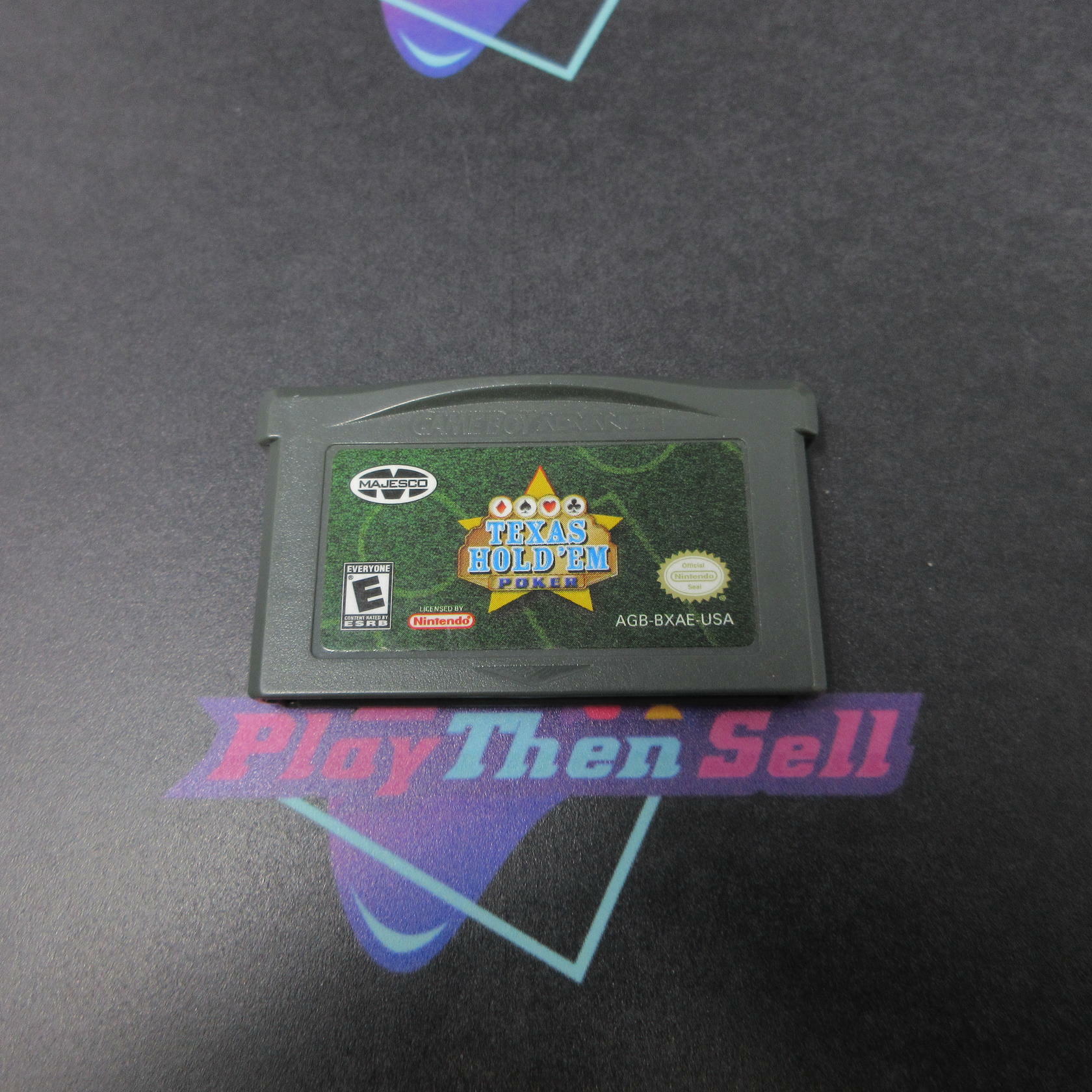 Texas Hold 'Em Poker GameBoy Advance GBA Cart Only Authentic - Very Good