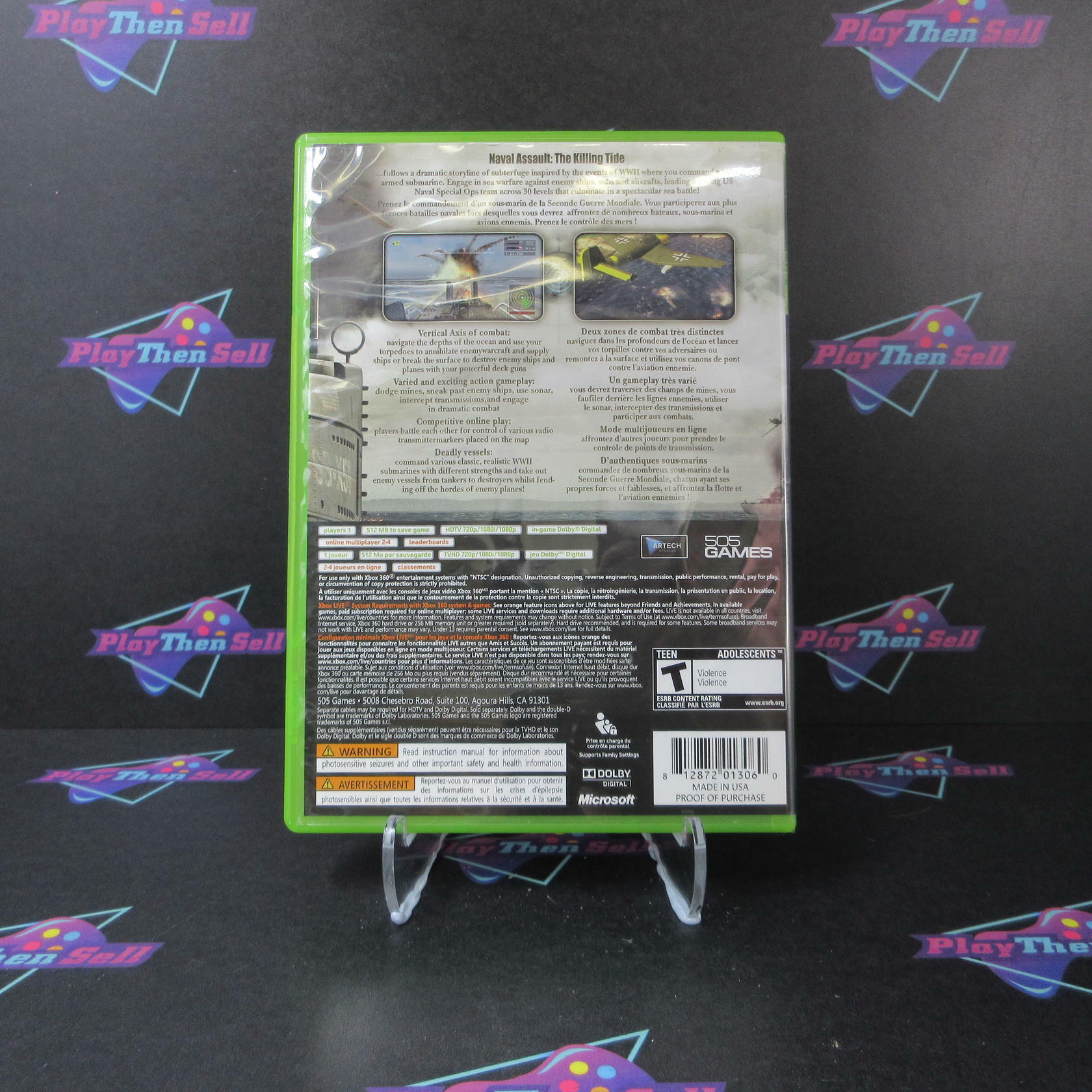 Naval Assault The Killing Tide Xbox 360 AD/NM - Very Good