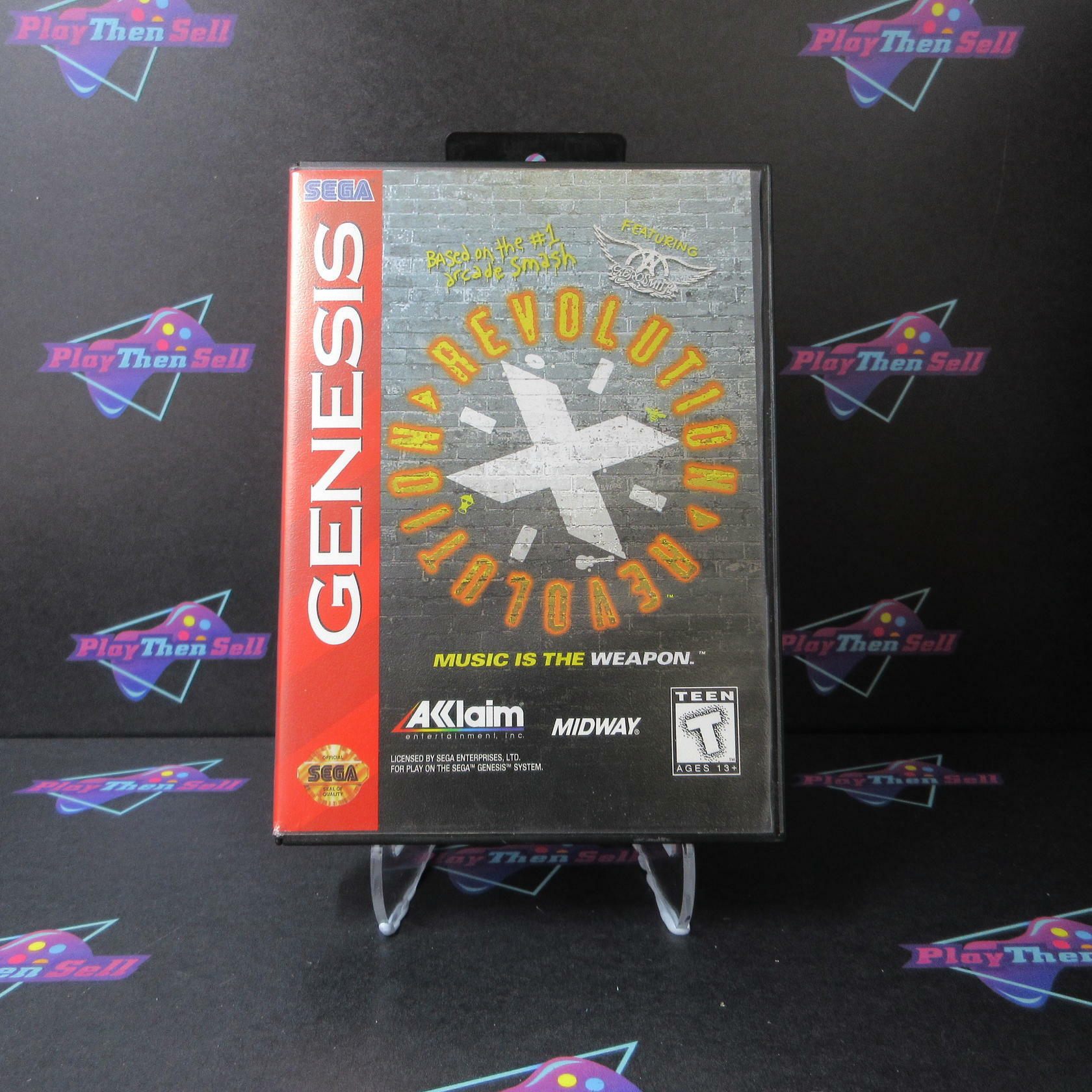 Revolution X Sega Genesis Boxed NM - Very Good