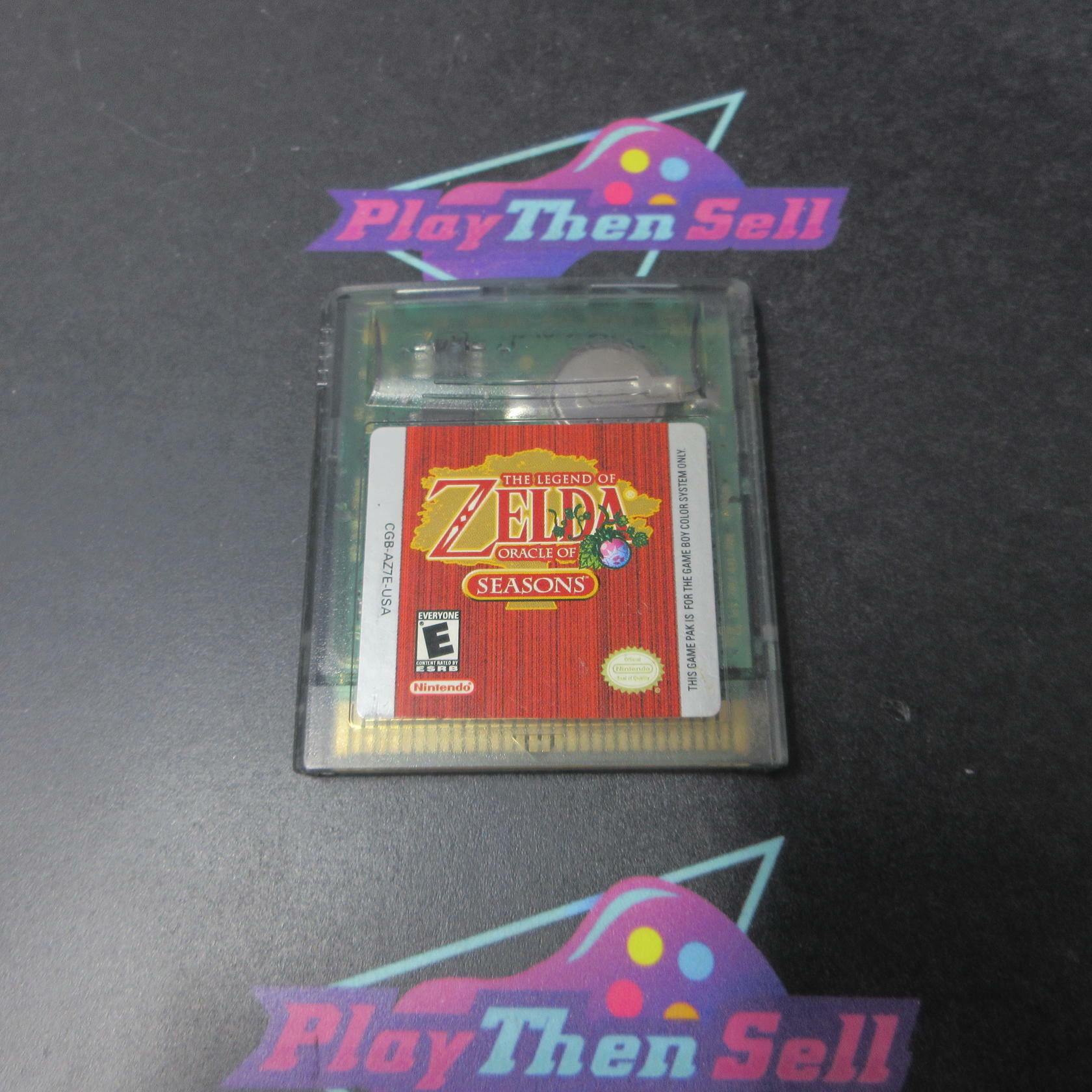 Legend of Zelda Oracle of Seasons Nintendo Game Boy Color Authentic Tested - Very Good