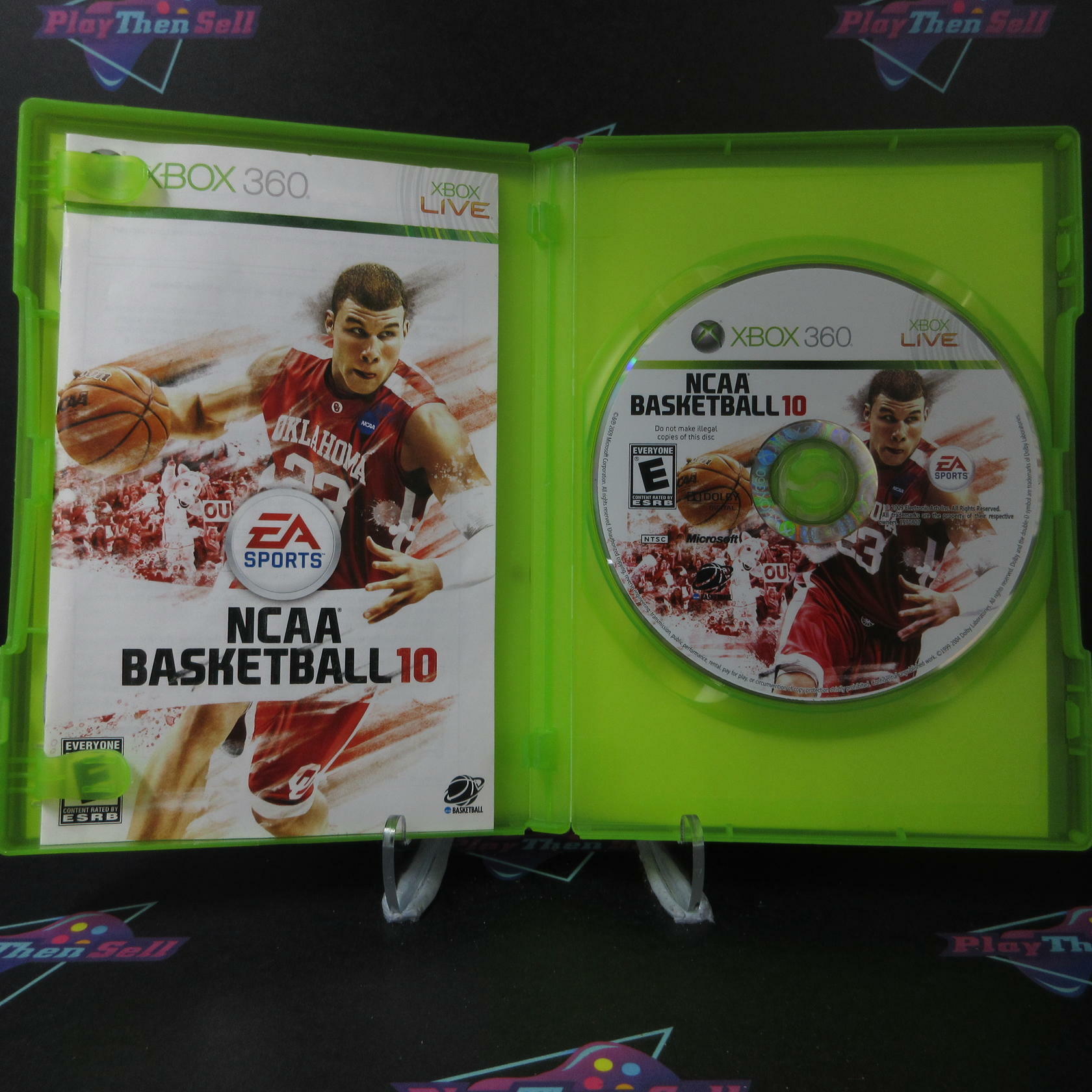 NCAA Basketball 10 Xbox 360 AD Complete CIB - Very Good