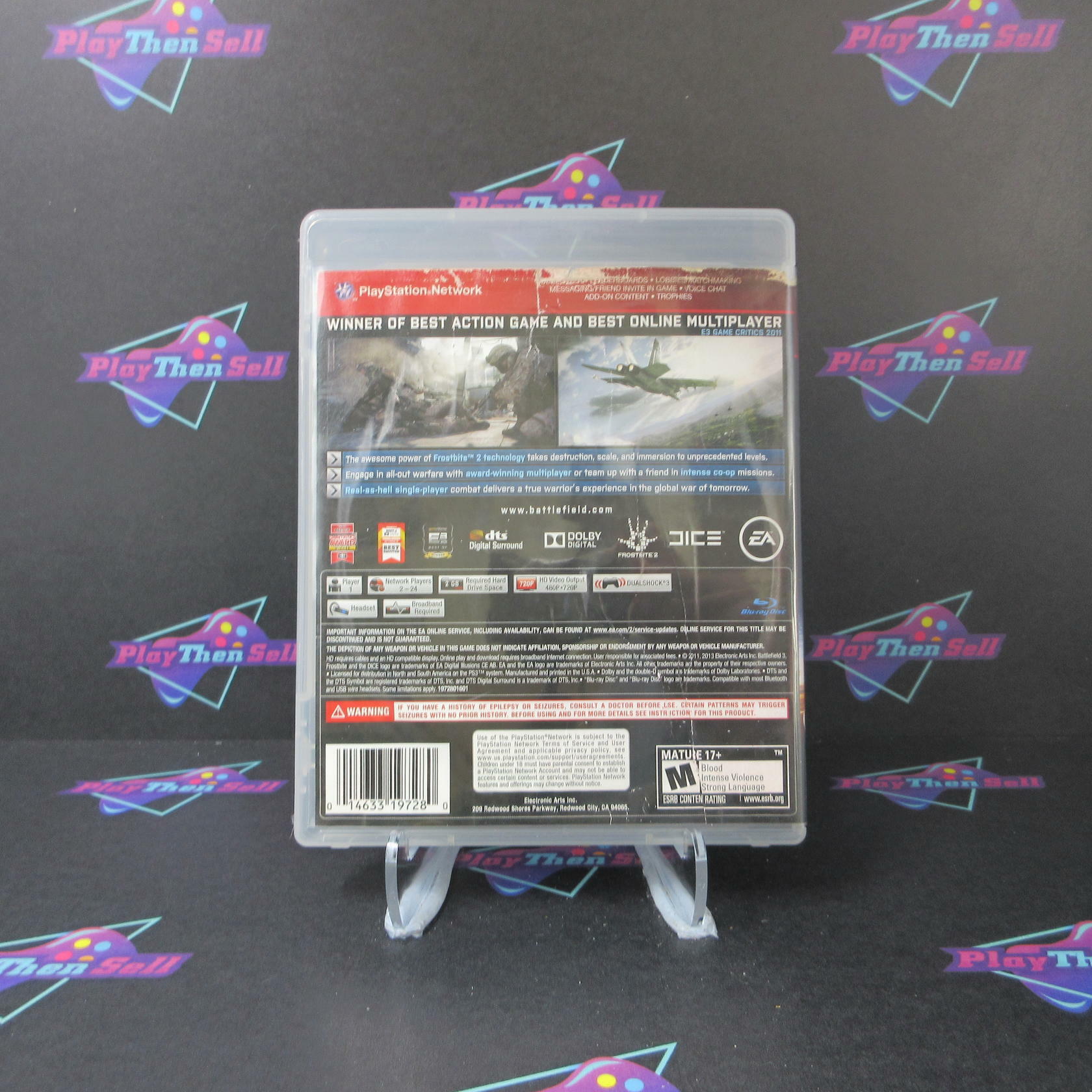 Battlefield 3 GH PS3 PlayStation 3 AD/MD Complete CIB - Very Good