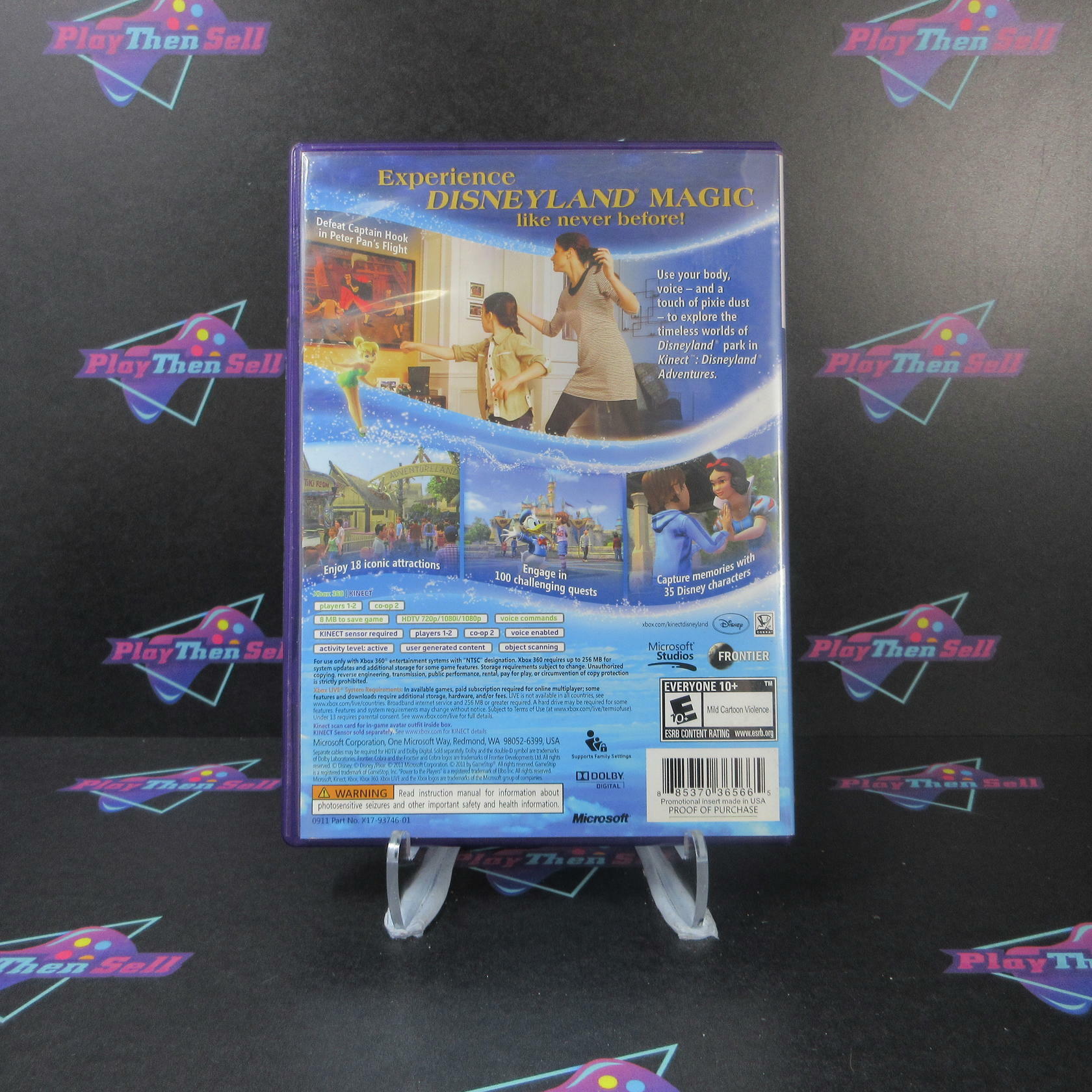 Kinect Disneyland Adventures Xbox 360 AD/NM - Very Good