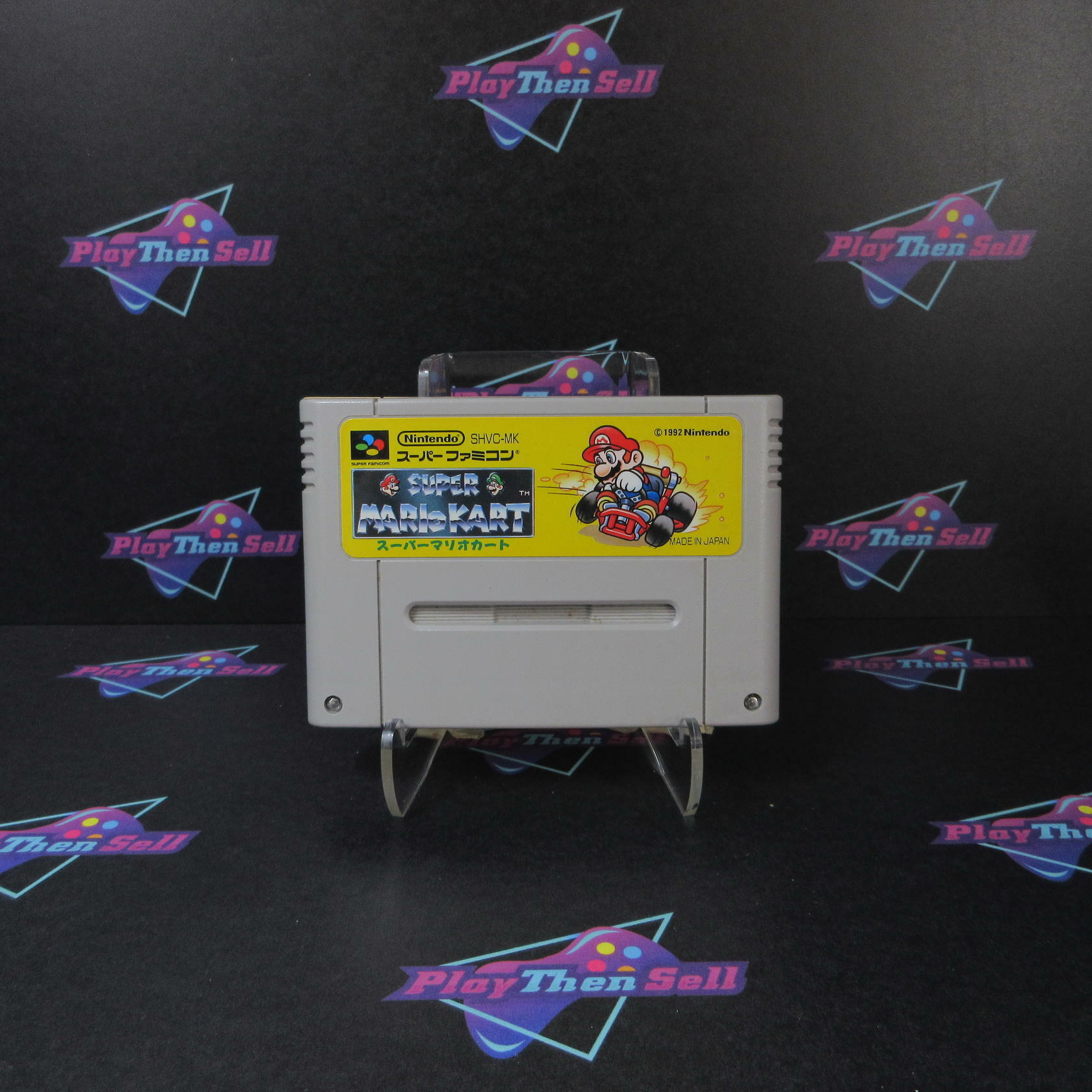 Super Mario Kart Nintendo Super Famicom Cart And Manual Only - Very Good