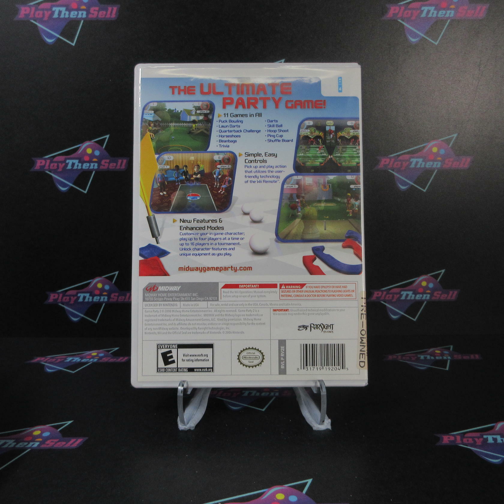 Game Party 2 Nintendo Wii AD Complete CIB - Very Good