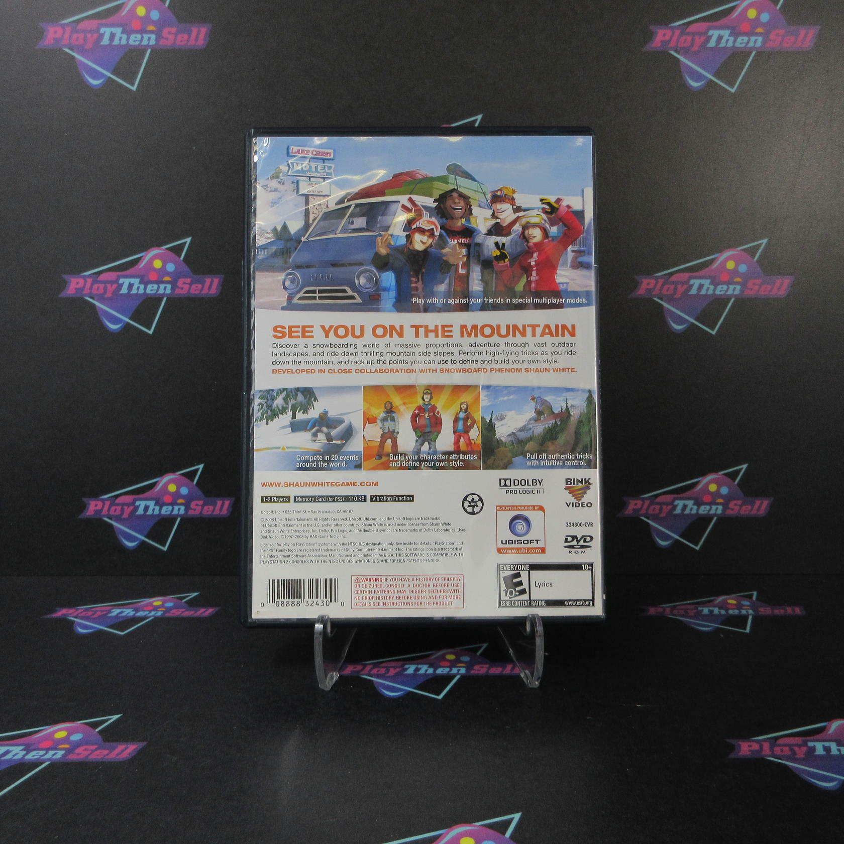 Shaun White Snowboarding PS2 PlayStation 2 AD Complete CIB - Very Good