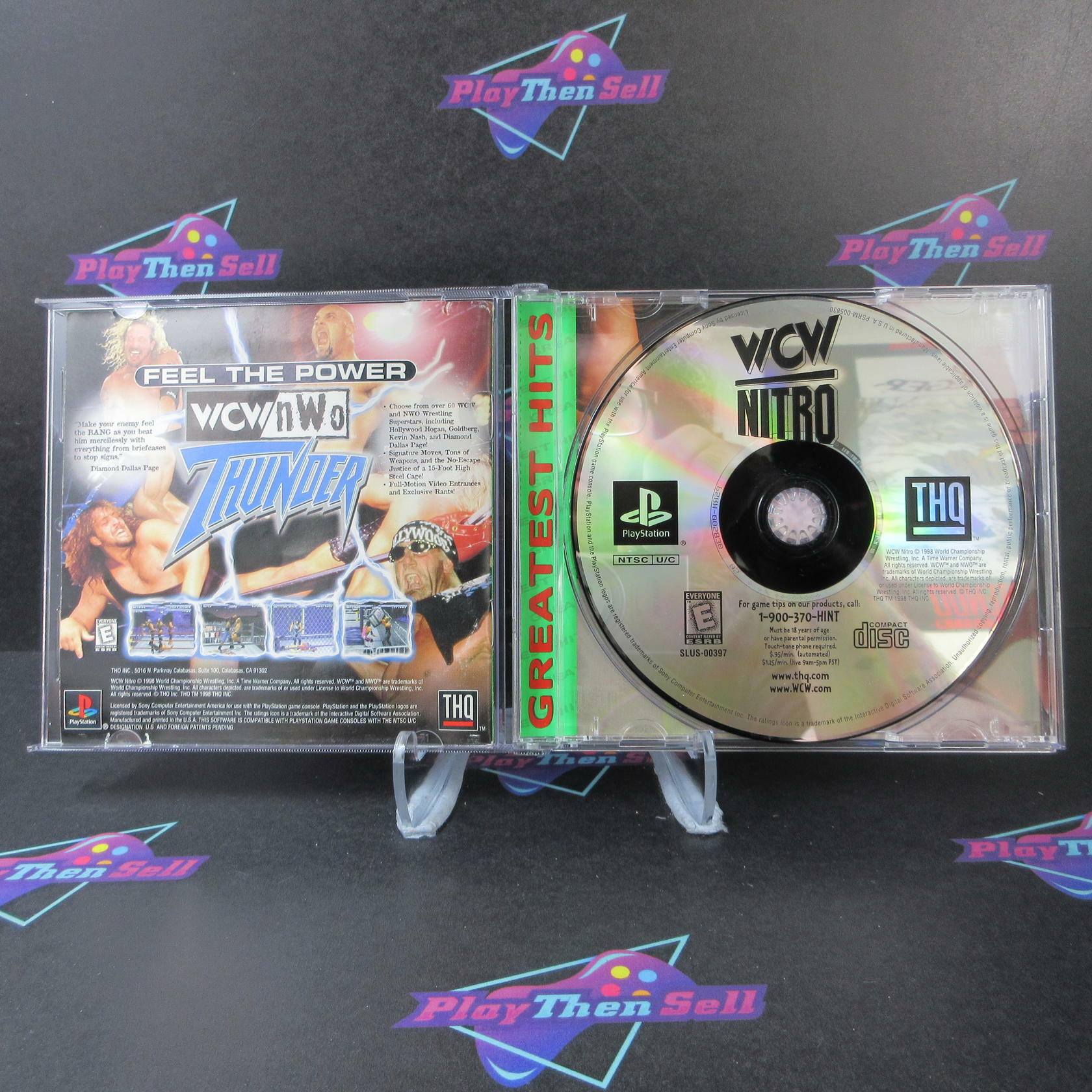 WCW Nitro GH PS1 PlayStation 1 MD Complete CIB - Very Good