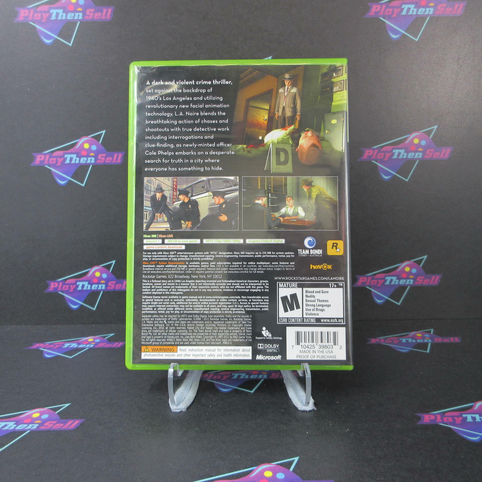 L.A. Noire Xbox 360 - Very Good