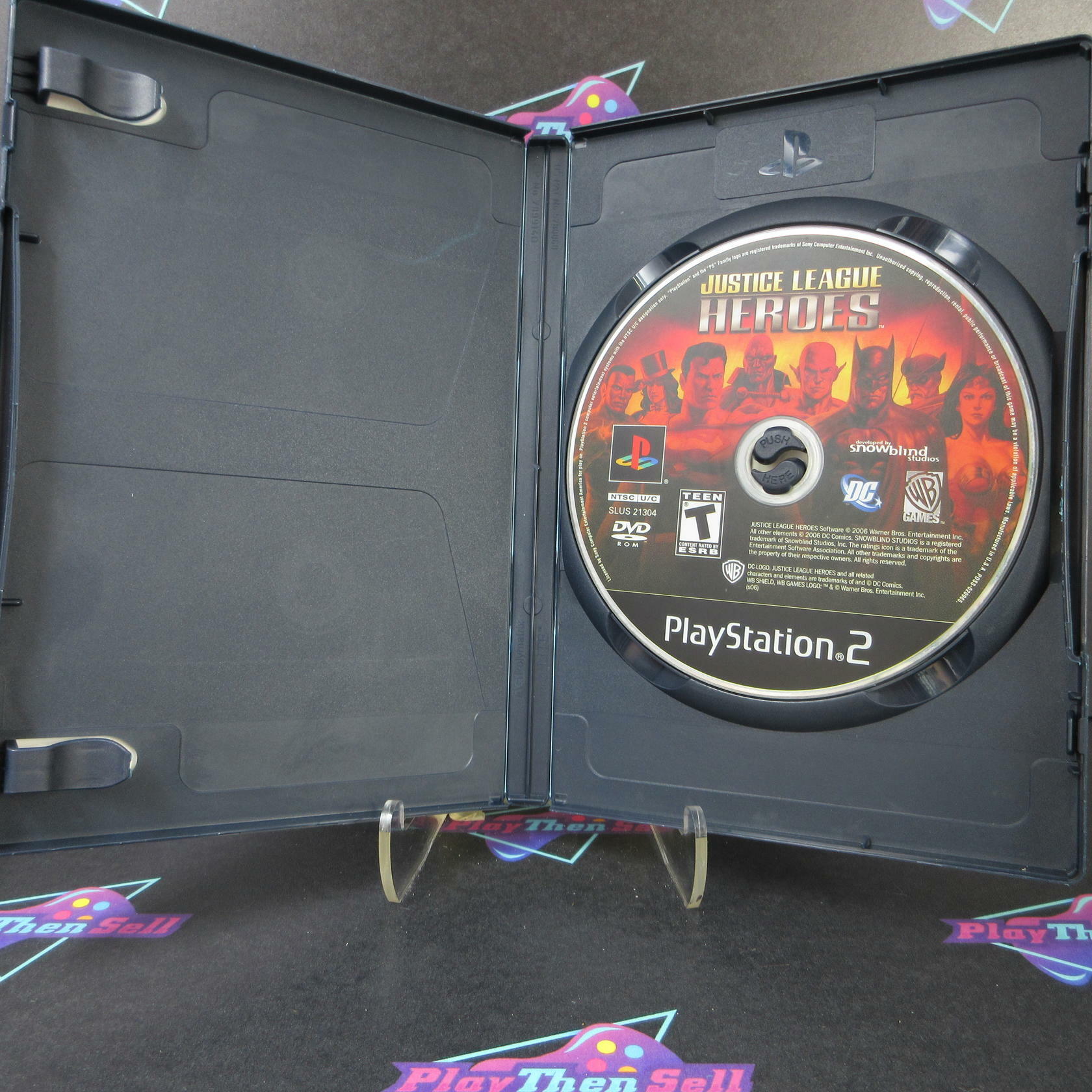 Justice League Heroes PS2 PlayStation 2 AD/NM - Very Good