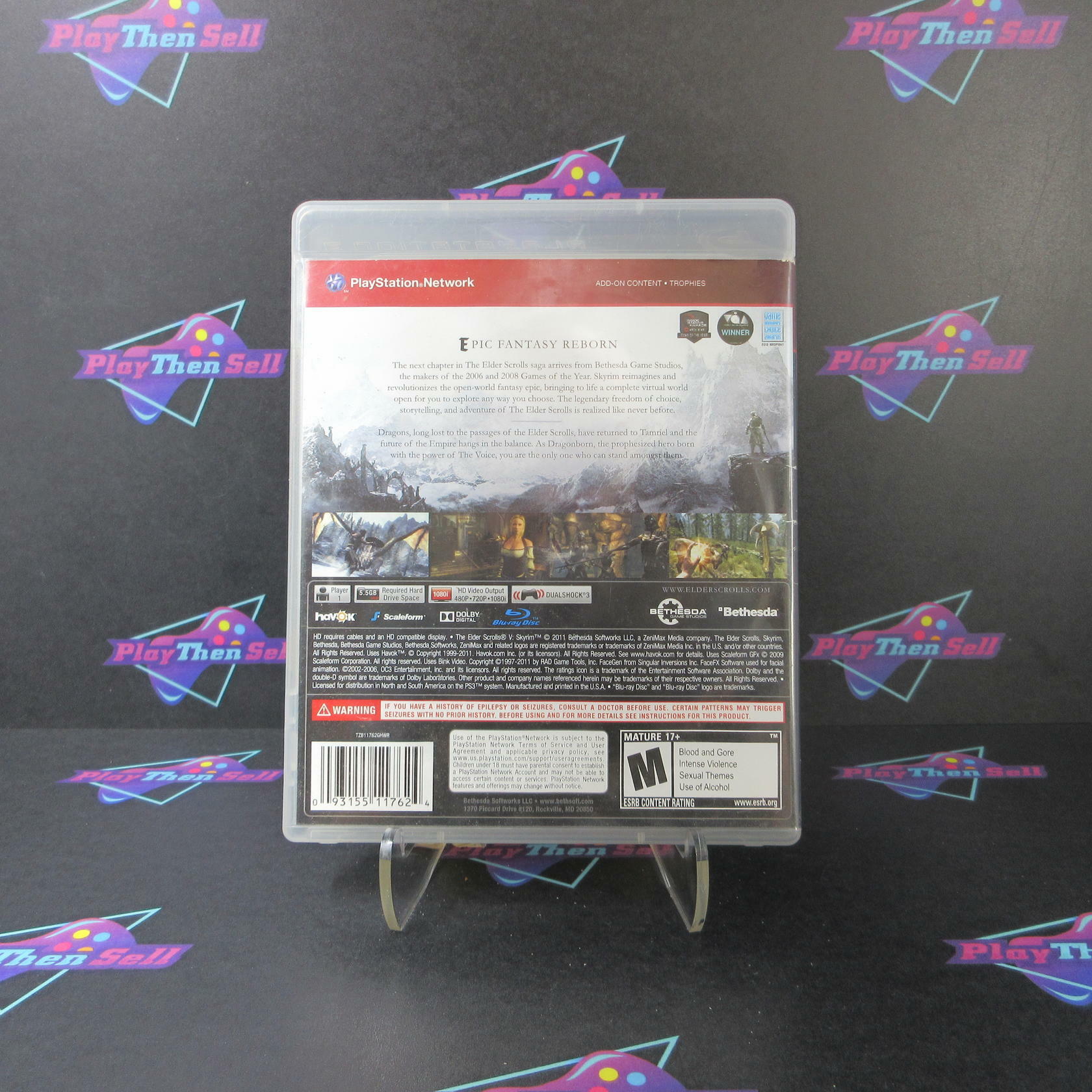 Elder Scrolls V Skyrim GH PS3 PlayStation 3 AD/NM - Very Good