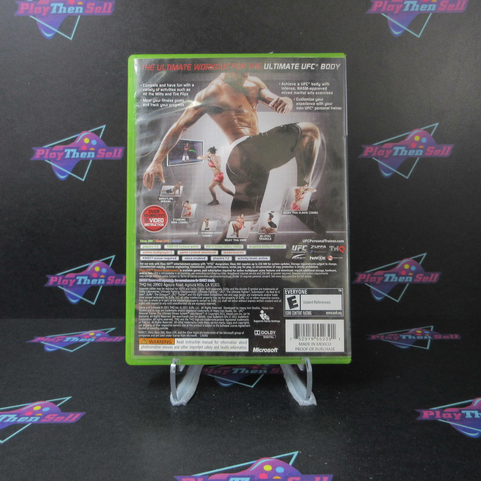 UFC Personal Trainer Xbox 360 AD Complete CIB - Very Good