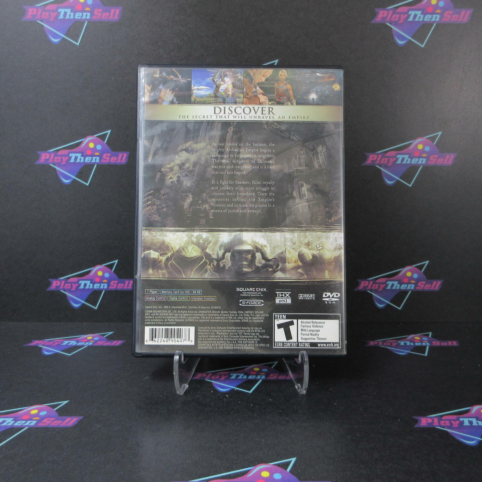 Final Fantasy XII PS2 PlayStation 2 AD/NM - Very Good