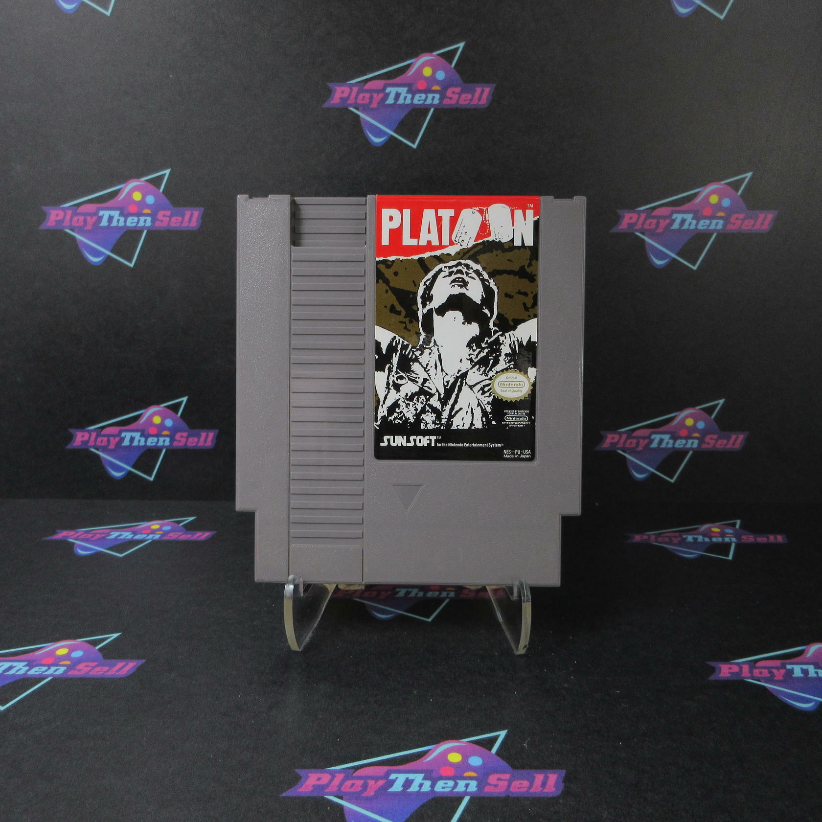 Platoon Nintendo NES Cartridge Only Authentic / Tested - Very Good