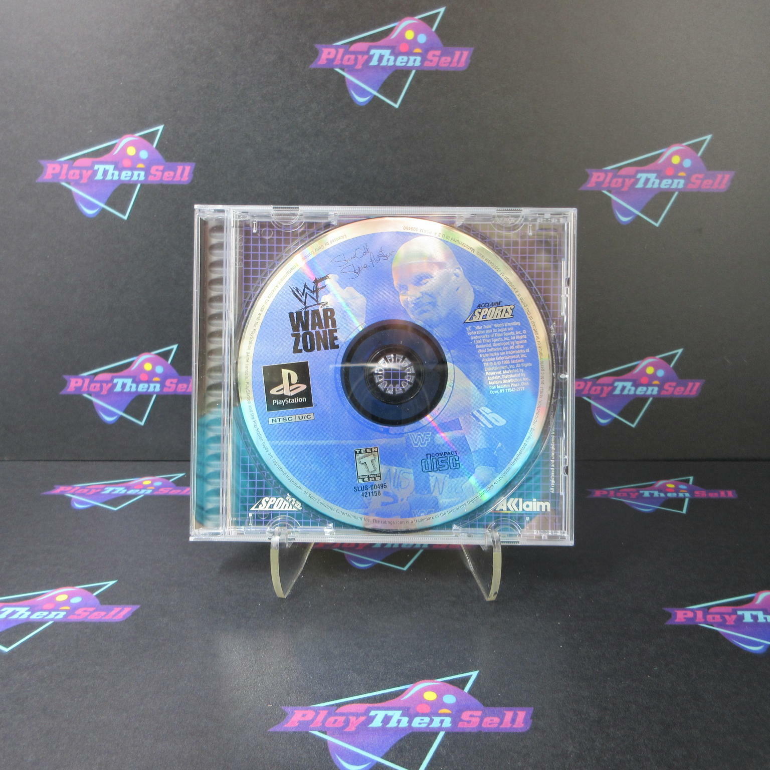 WWF Warzone PS1 PlayStation 1 - Very Good