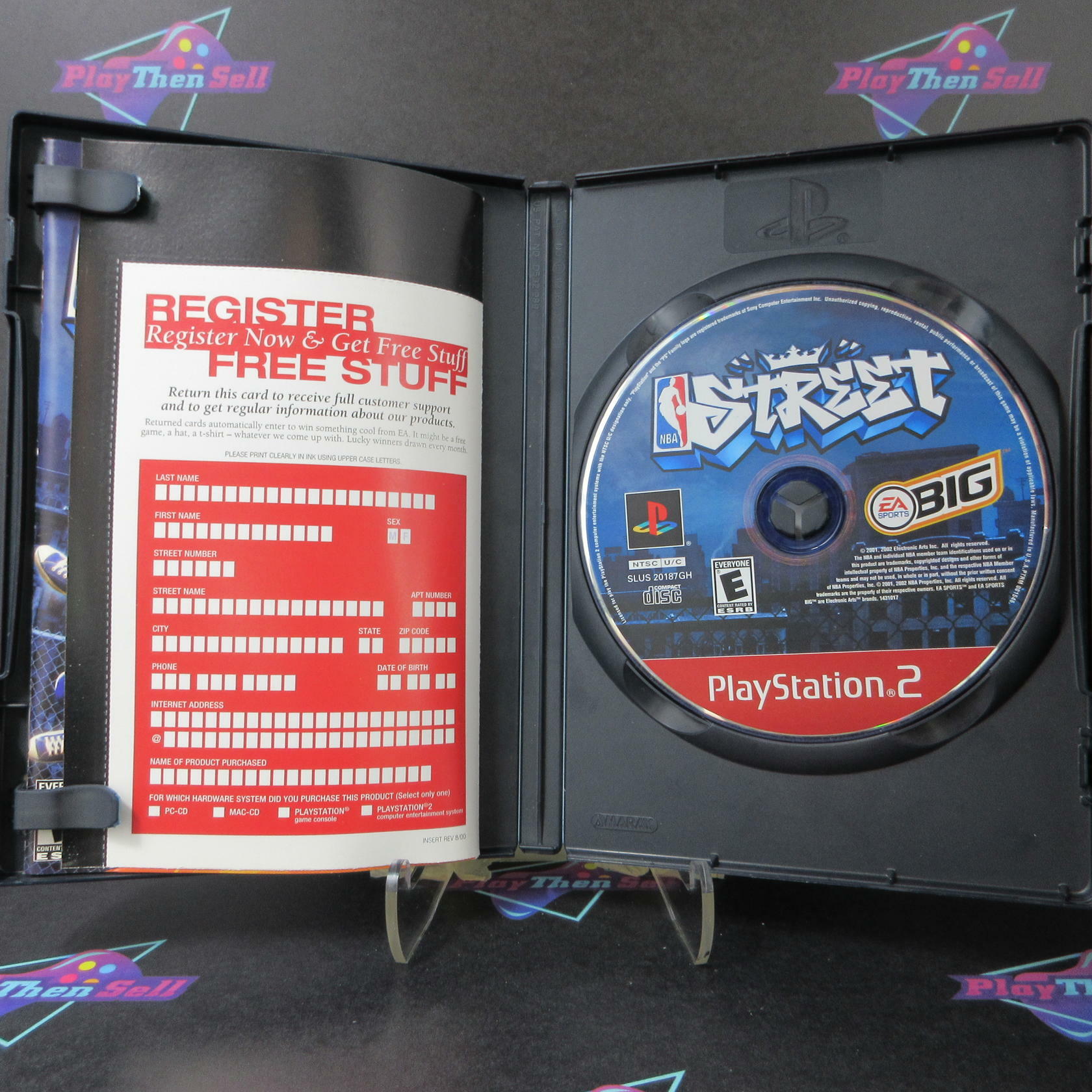 NBA Street + Reg Card GH PS2 PlayStation 2 AD Complete CIB - Very Good