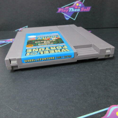 Wheel of Fortune Family Edition Nintendo NES Cartridge + Manual Tested - Very Good