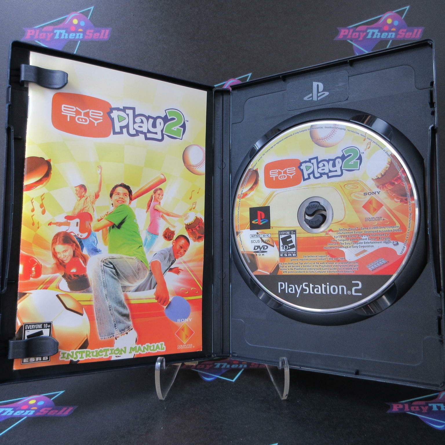 Eye Toy Play 2 PS2 PlayStation 2 + Reg Card - Like New