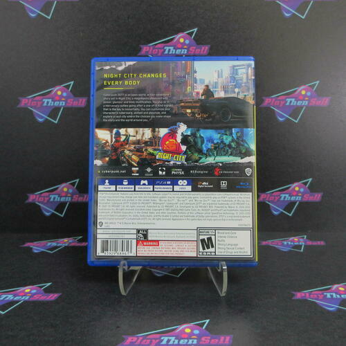 Cyberpunk 2077 PS4 PlayStation 4 + Sleeve/Stickers/Map - Like New