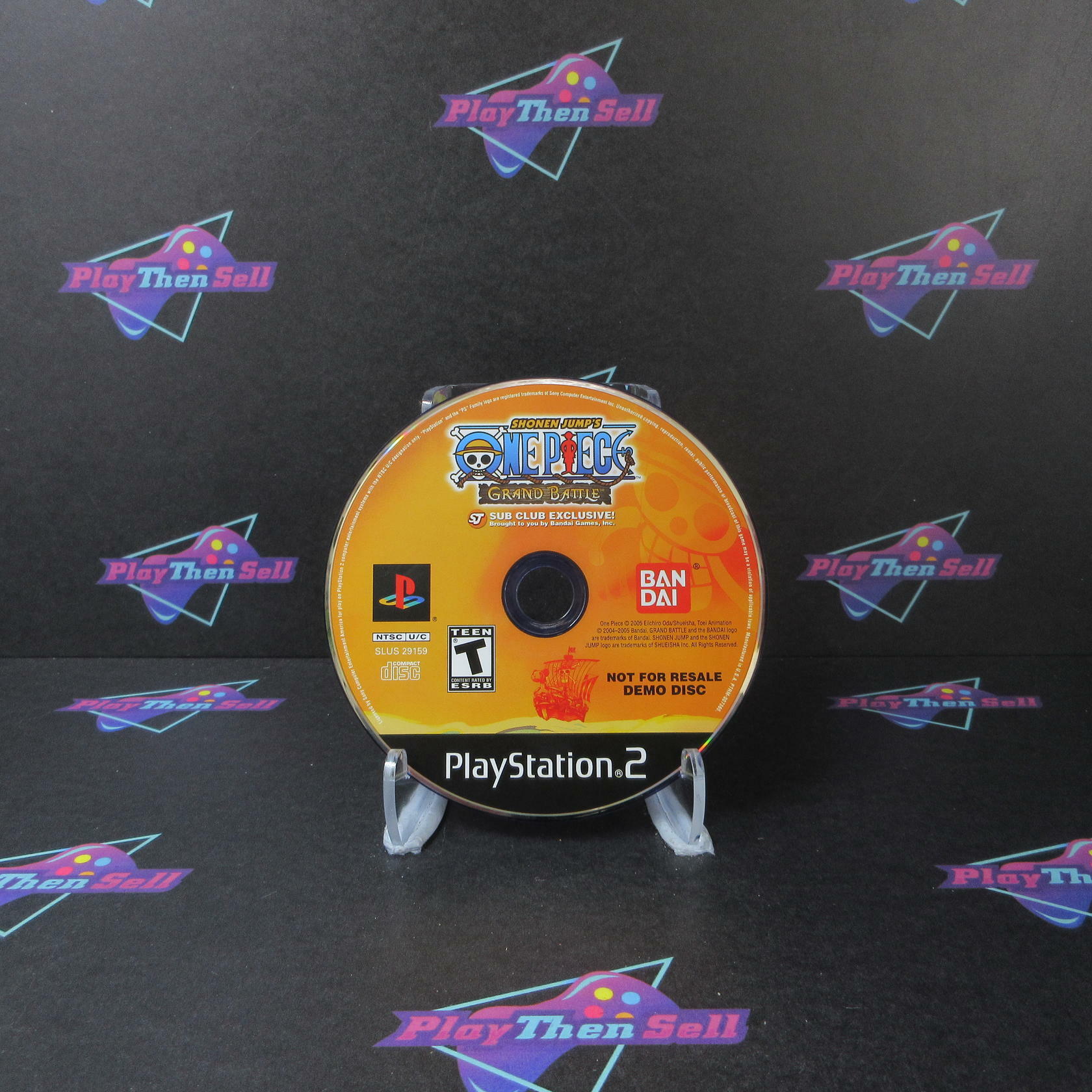 Shonen Jump's One Piece Grand Battle Demo Disc NFR PS2 Disc Only - Very Good