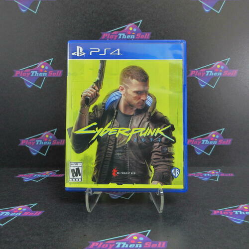 Cyberpunk 2077 PS4 PlayStation 4 + Sleeve/Stickers/Map - Like New