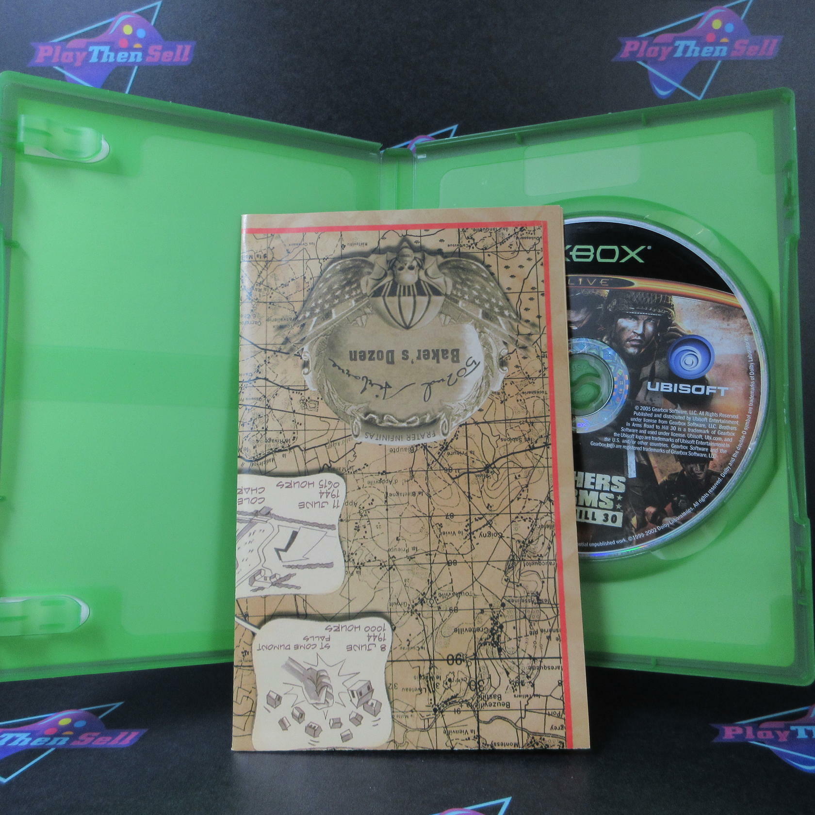 Brothers in Arms Road to Hill 30 Xbox + Map - Very Good