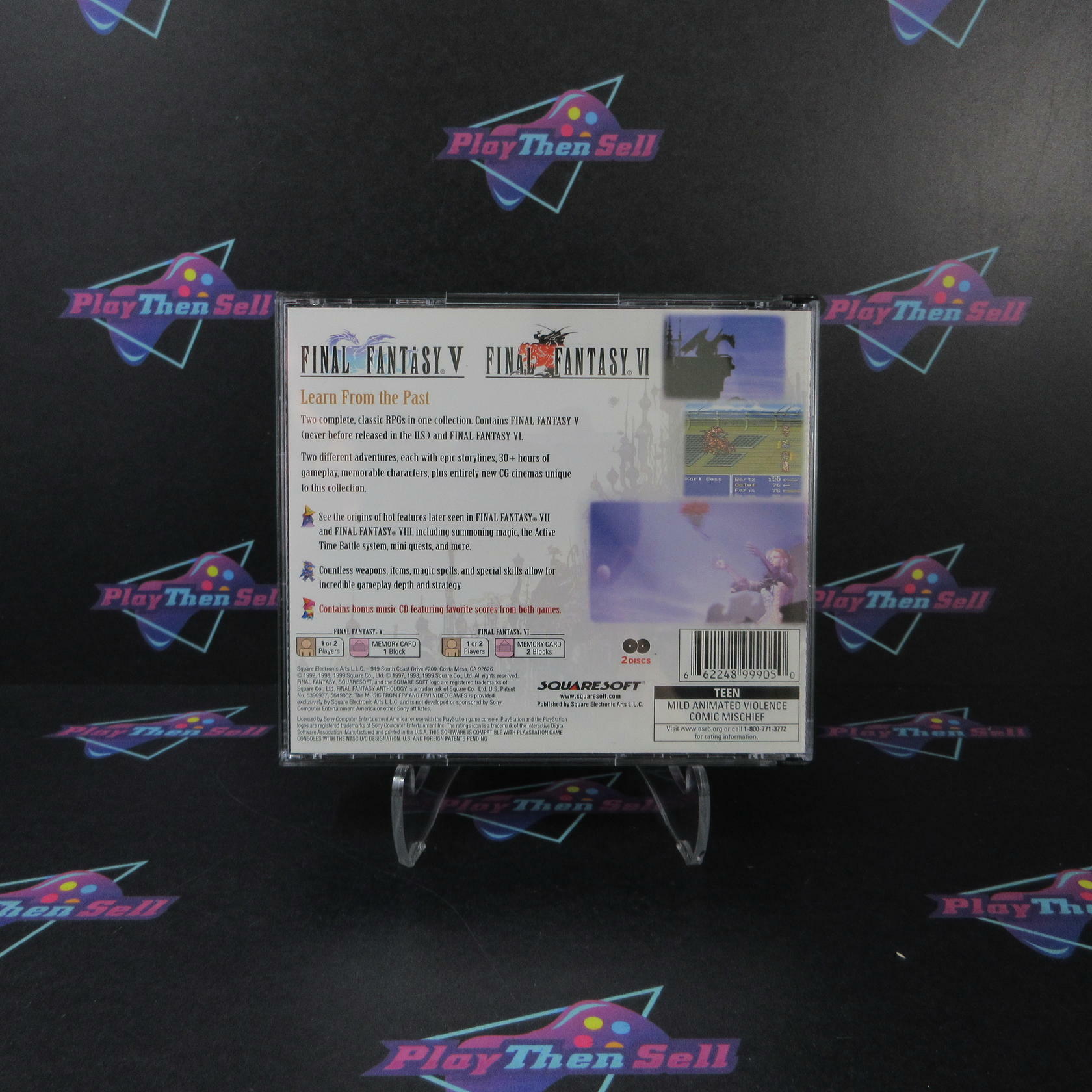 Final Fantasy Anthology PS1 PlayStation 1 - Very Good