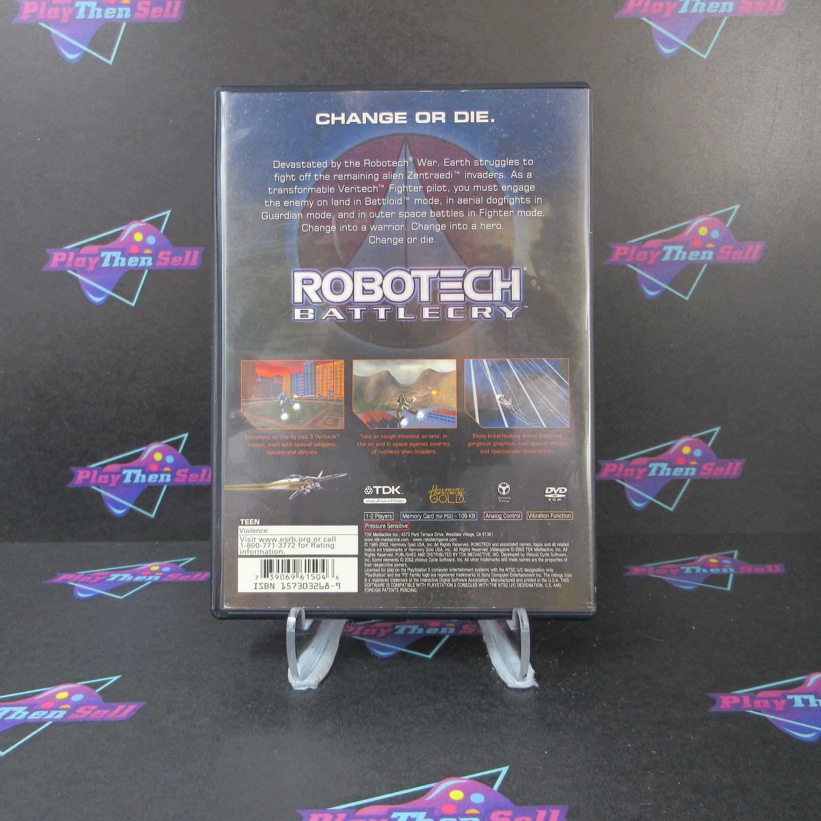 Robotech Battlecry PS2 PlayStation 2 DD/NM - Very Good