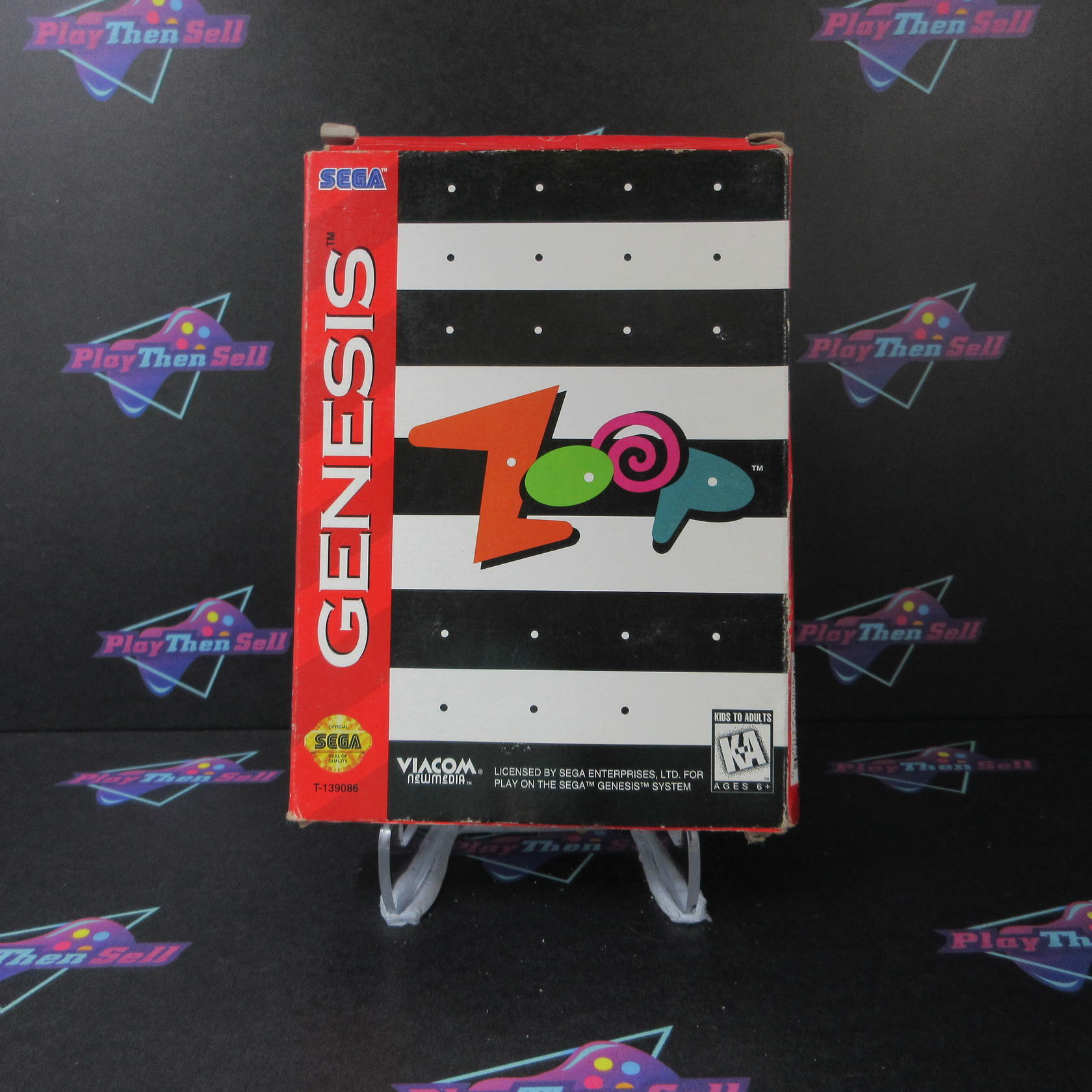 Zoop Sega Genesis Boxed AD Complete CIB - Very Good