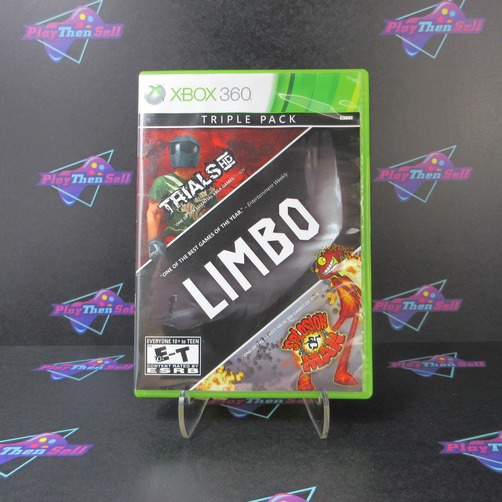 Triple Pack LIMBO / Trials HD / Splosion Man Xbox 360 - Like New