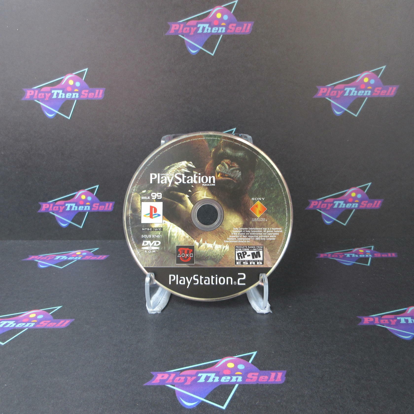 Official PlayStation Magazine PS2 Sony PlayStation 2 Issue 99 Demo Disc Only - Very Good