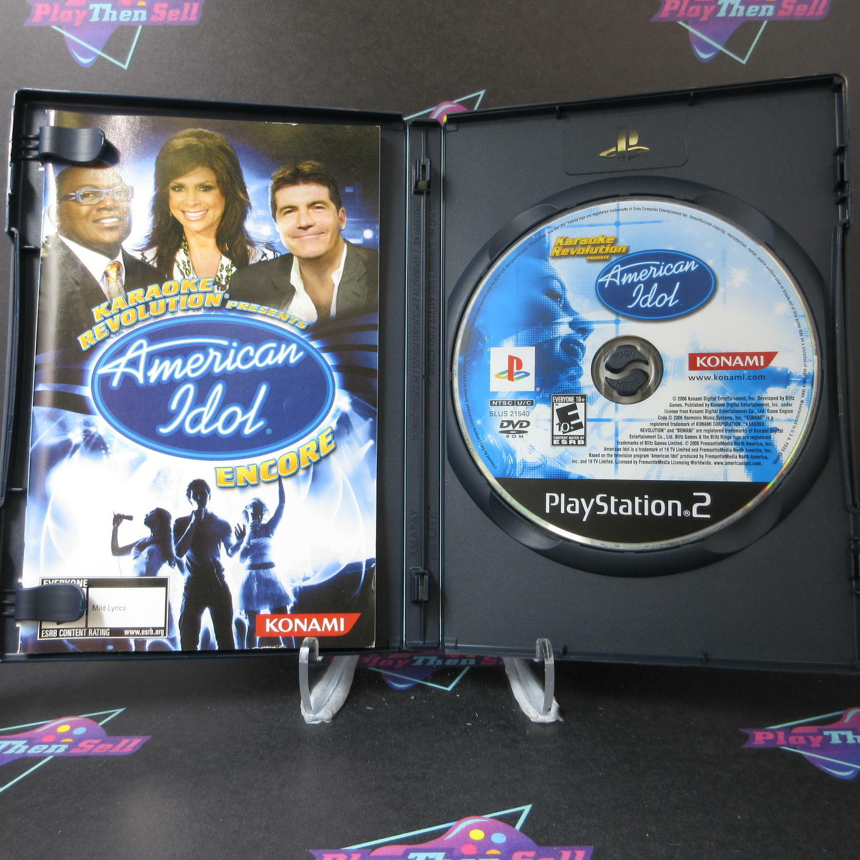 Karaoke Revolution American Idol Encore PS2 PlayStation 2 AD Complete CIB - Very Good