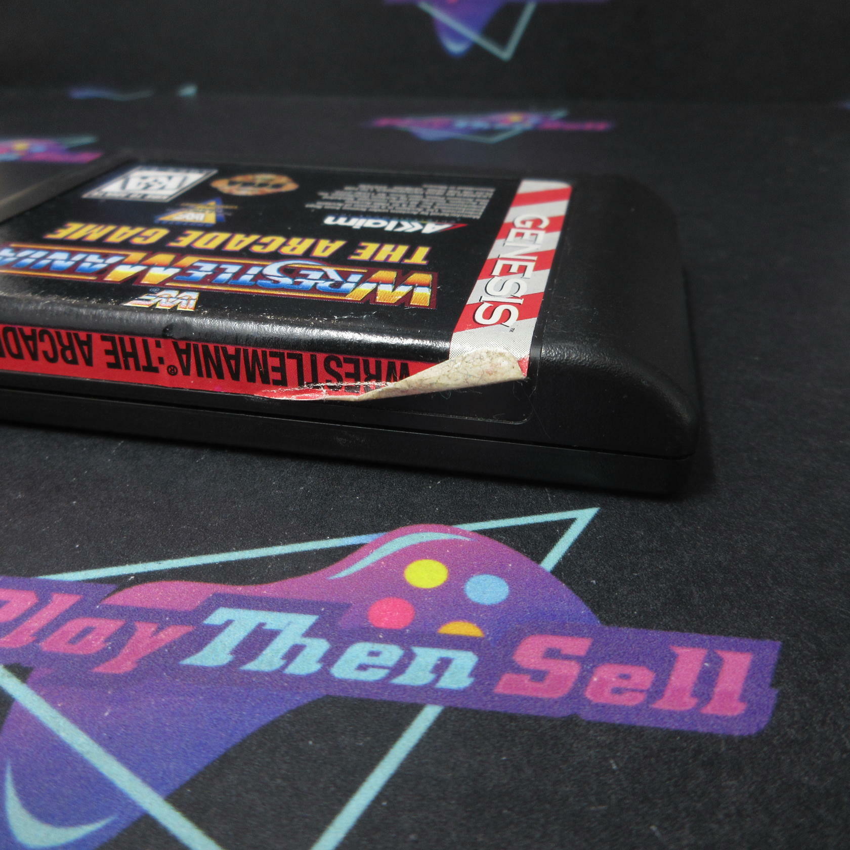 WWF WrestleMania The Arcade Game Sega Genesis Cartridge Only AD Tested - Very Good