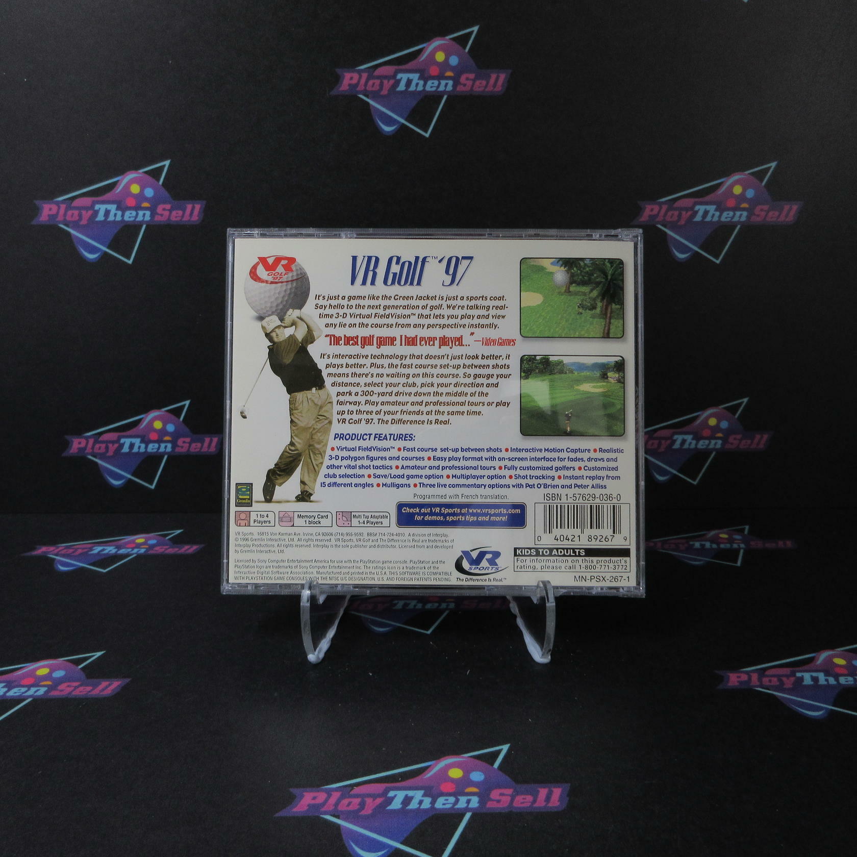 VR Golf 97 PS1 PlayStation 1 - Very Good