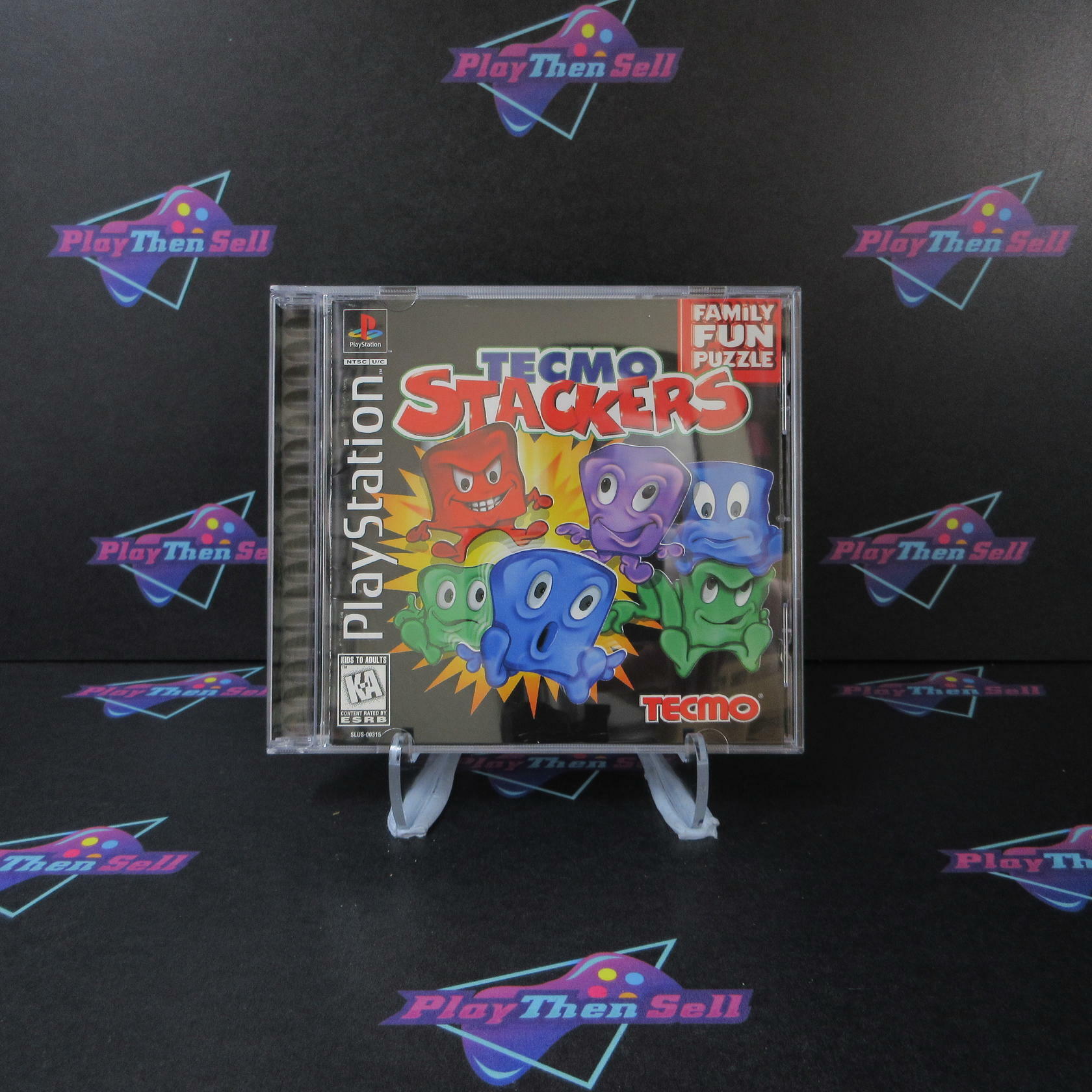 Tecmo Stackers PlayStation 1 PS1 + Reg Card - Like New