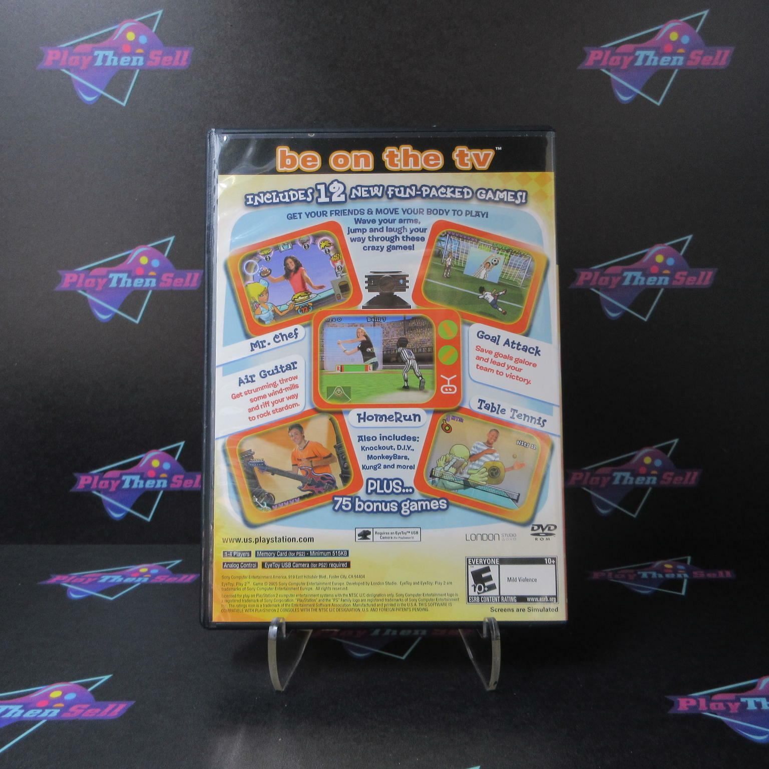 Eye Toy Play 2 PS2 PlayStation 2 + Reg Card - Like New