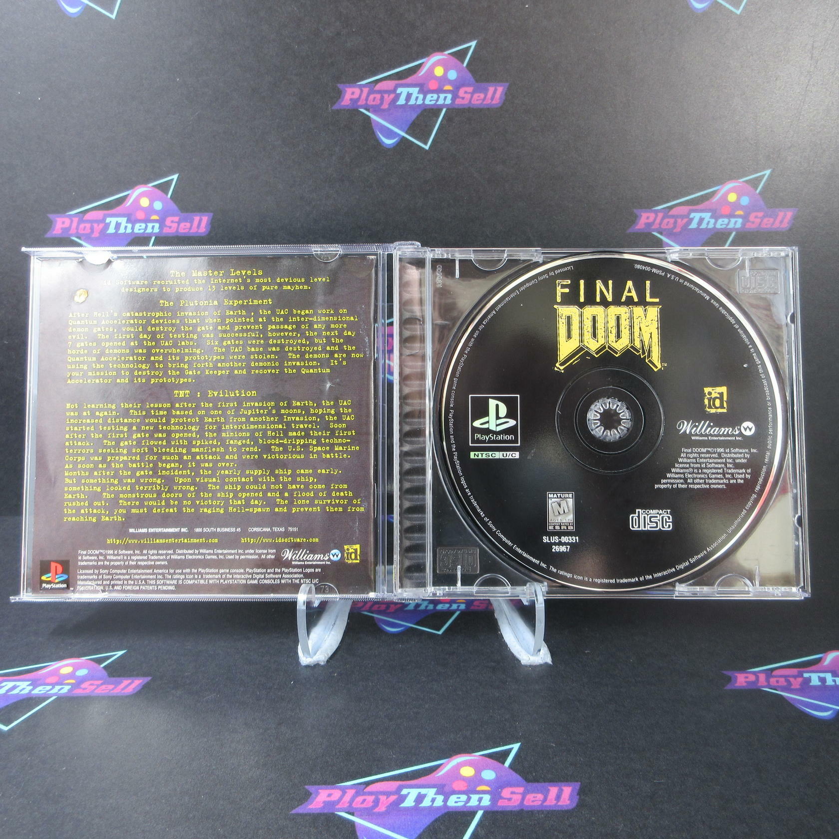 Final Doom PS1 PlayStation 1 + Reg Card - Like New