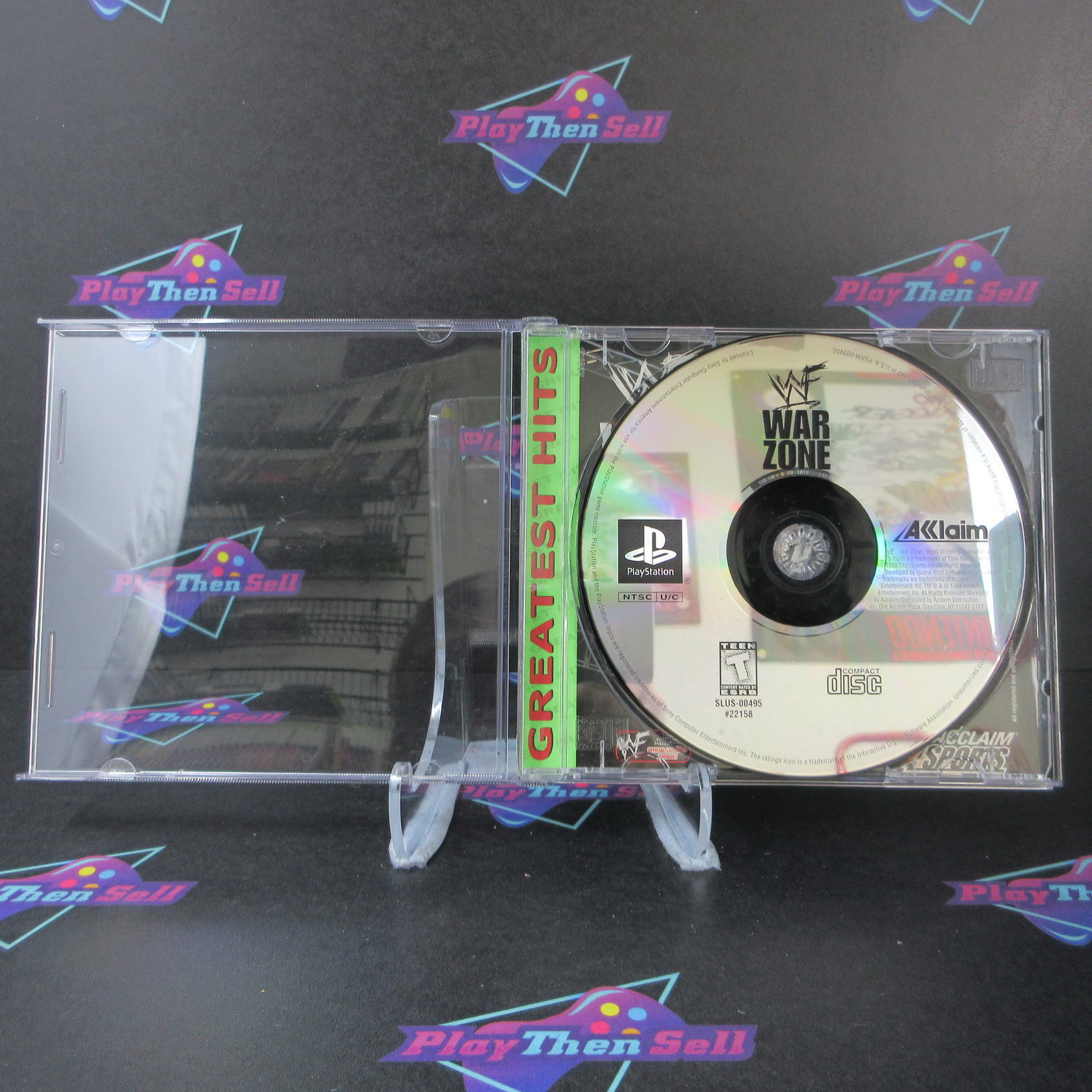 WWF Warzone PS1 PlayStation 1 Greatest Hits - Very Good
