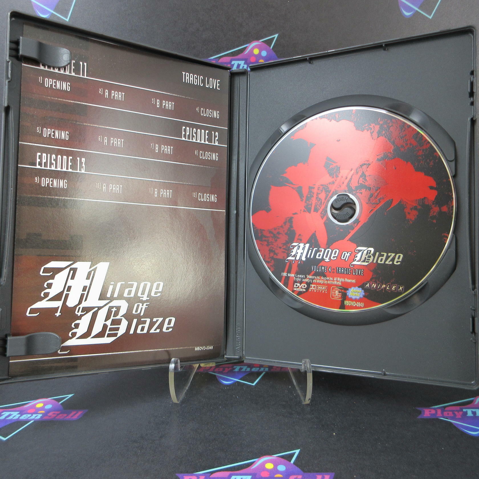 Mirage of Blaze Vol. 4 Tragic Love - DVD - Like New