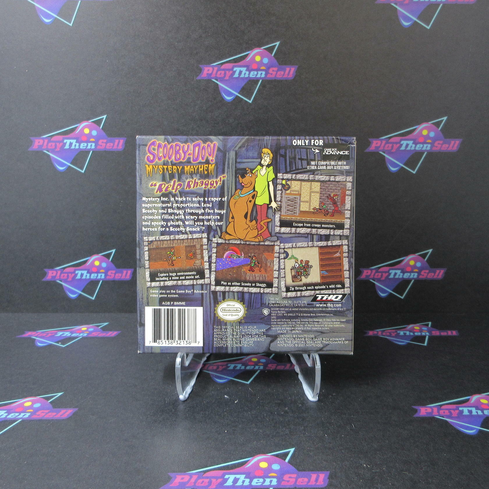 Scooby Doo Mystery Mayhem GBA Gameboy Advance + Poster - Like New