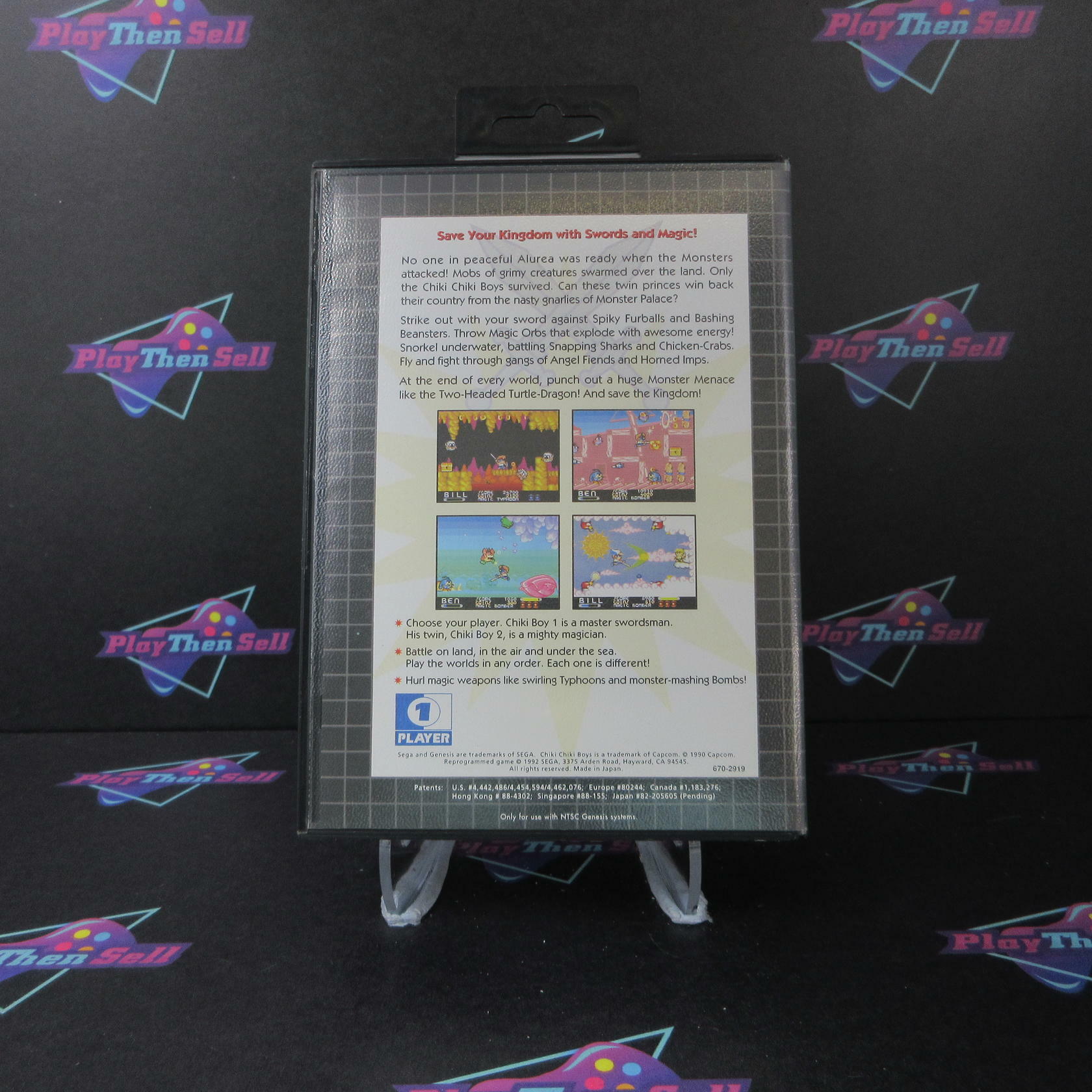 Chiki Chiki Boys Sega Genesis Boxed NM Authentic / Tested - Very Good