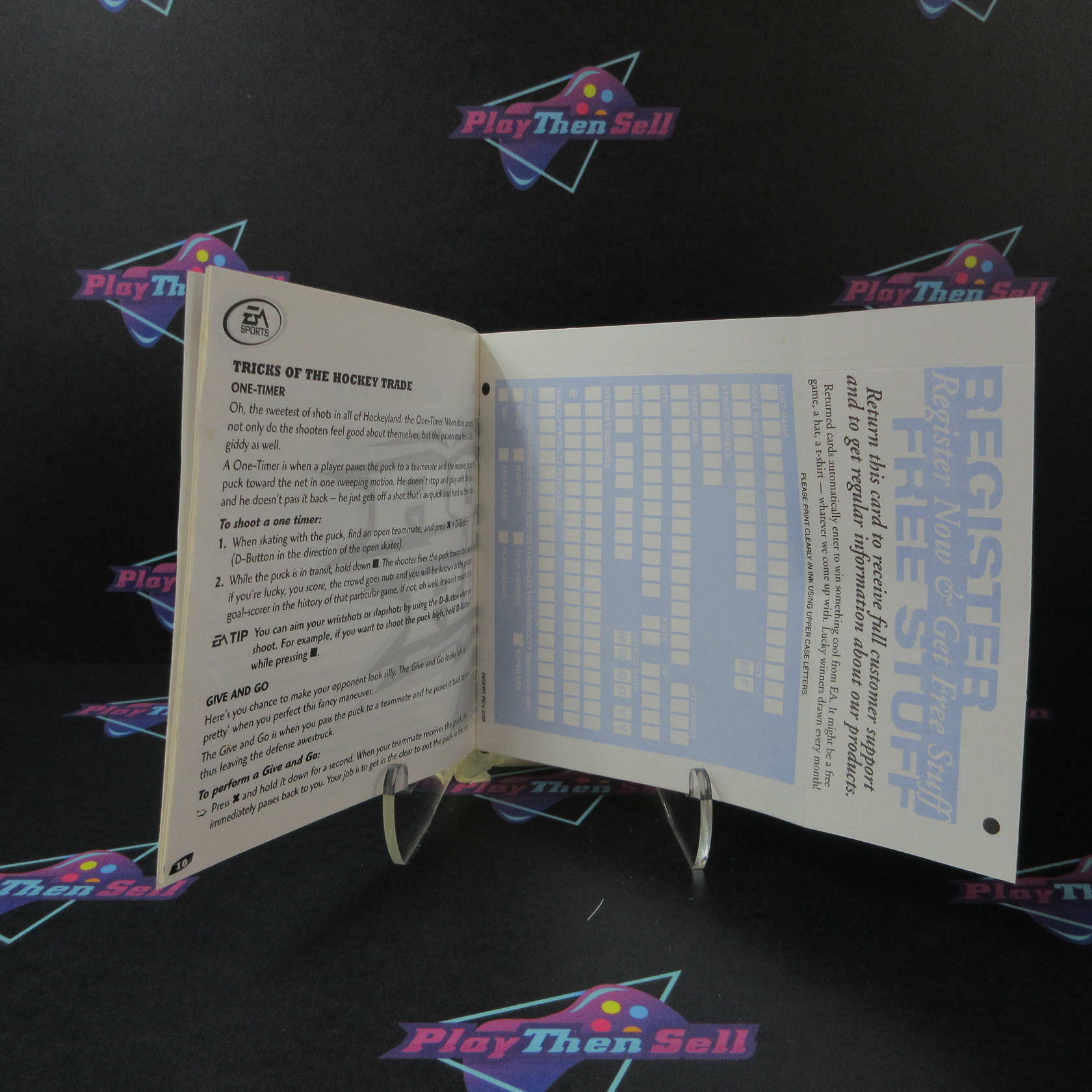 NHL Rock the Rink PS1 PlayStation 1 + Reg Card - Like New