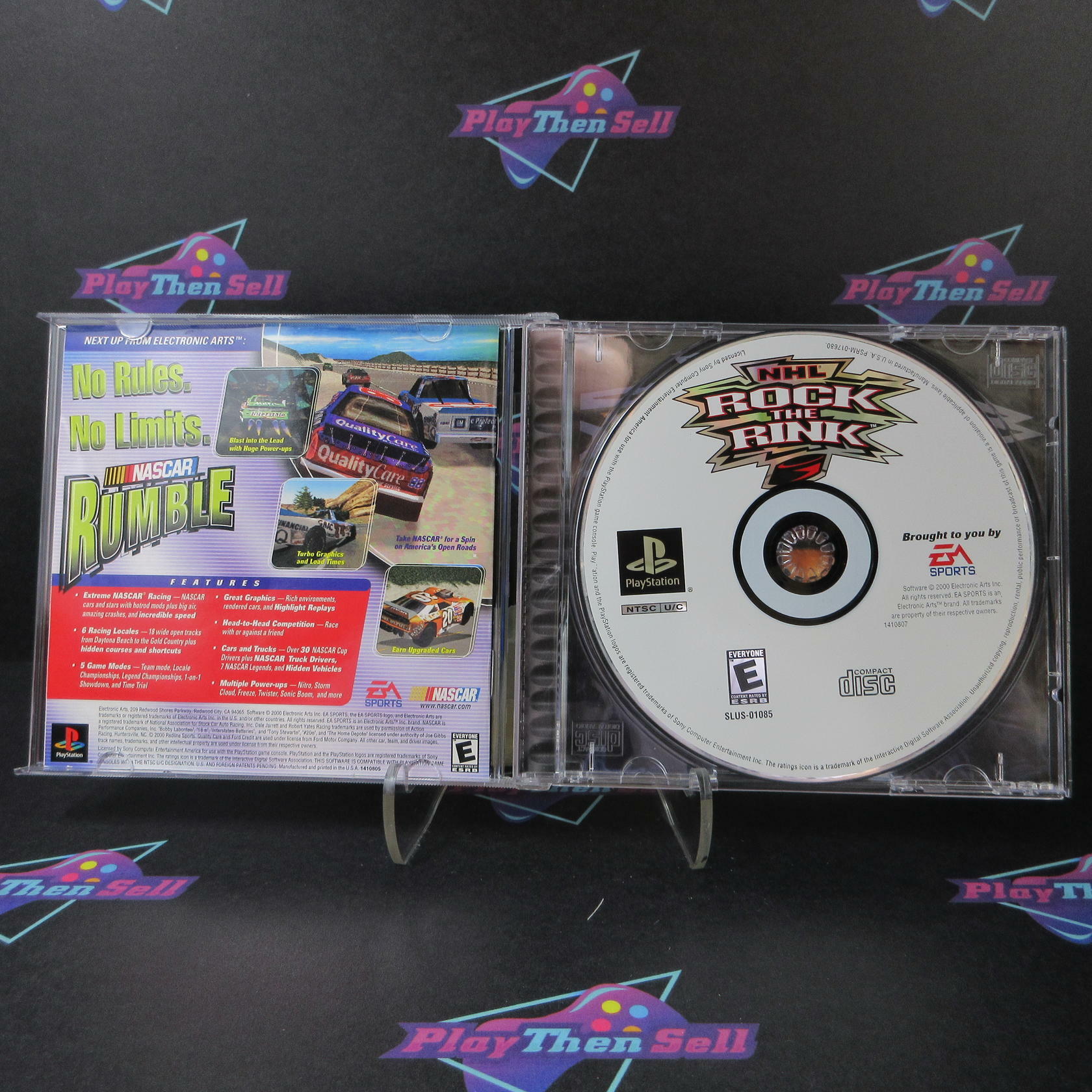 NHL Rock the Rink PS1 PlayStation 1 + Reg Card - Like New