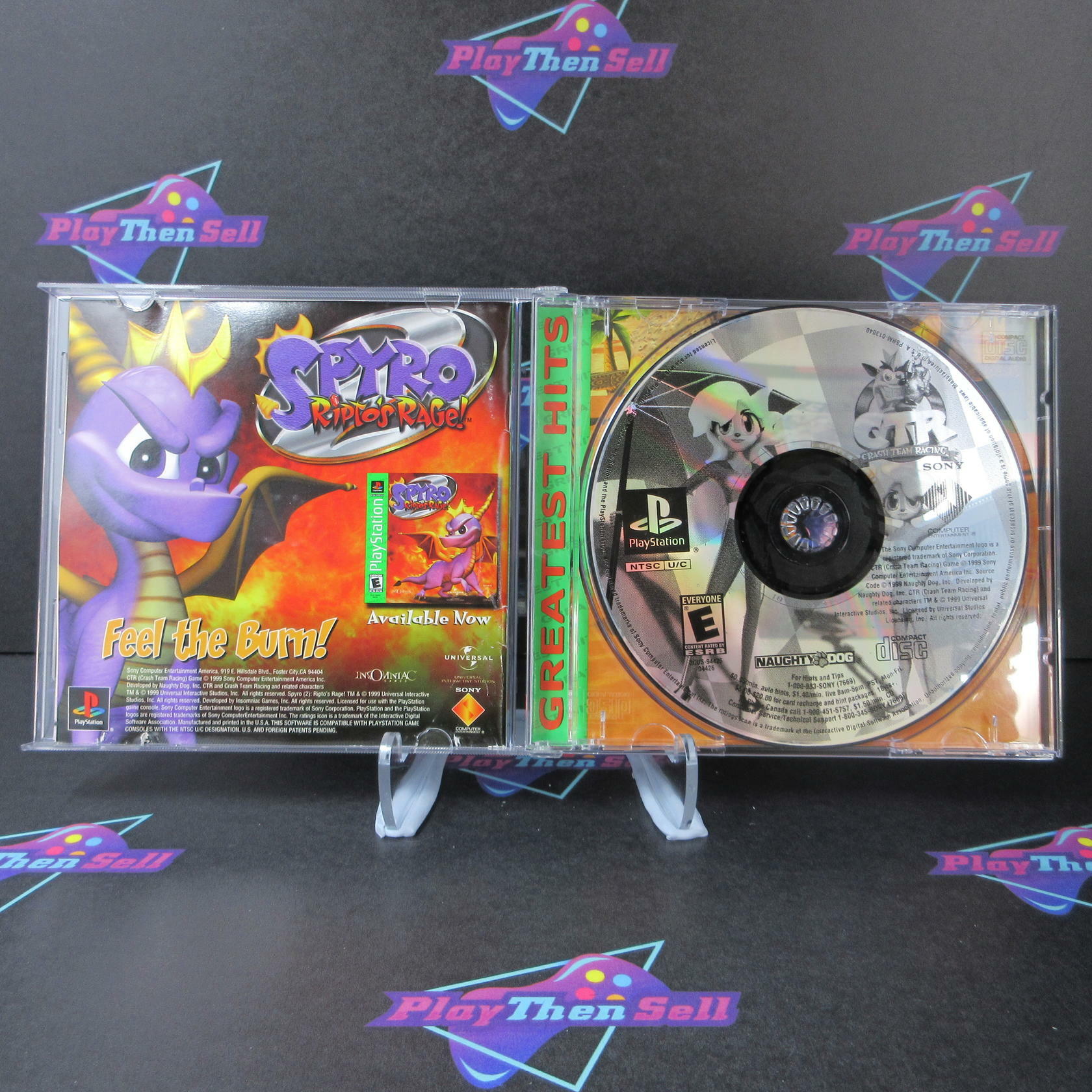 CTR Crash Team Racing GH PS1 PlayStation 1 MD Complete CIB - Very Good