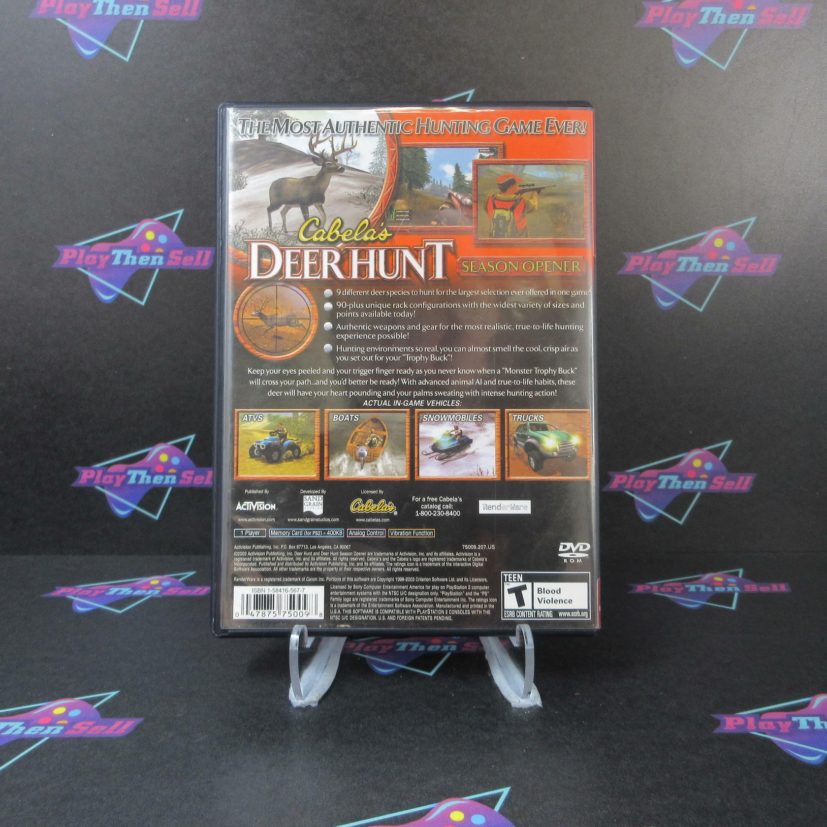 Cabela's Deer Hunt Season Opener GH + Reg Card PlayStation 2 AD Complete CIB - Very Good