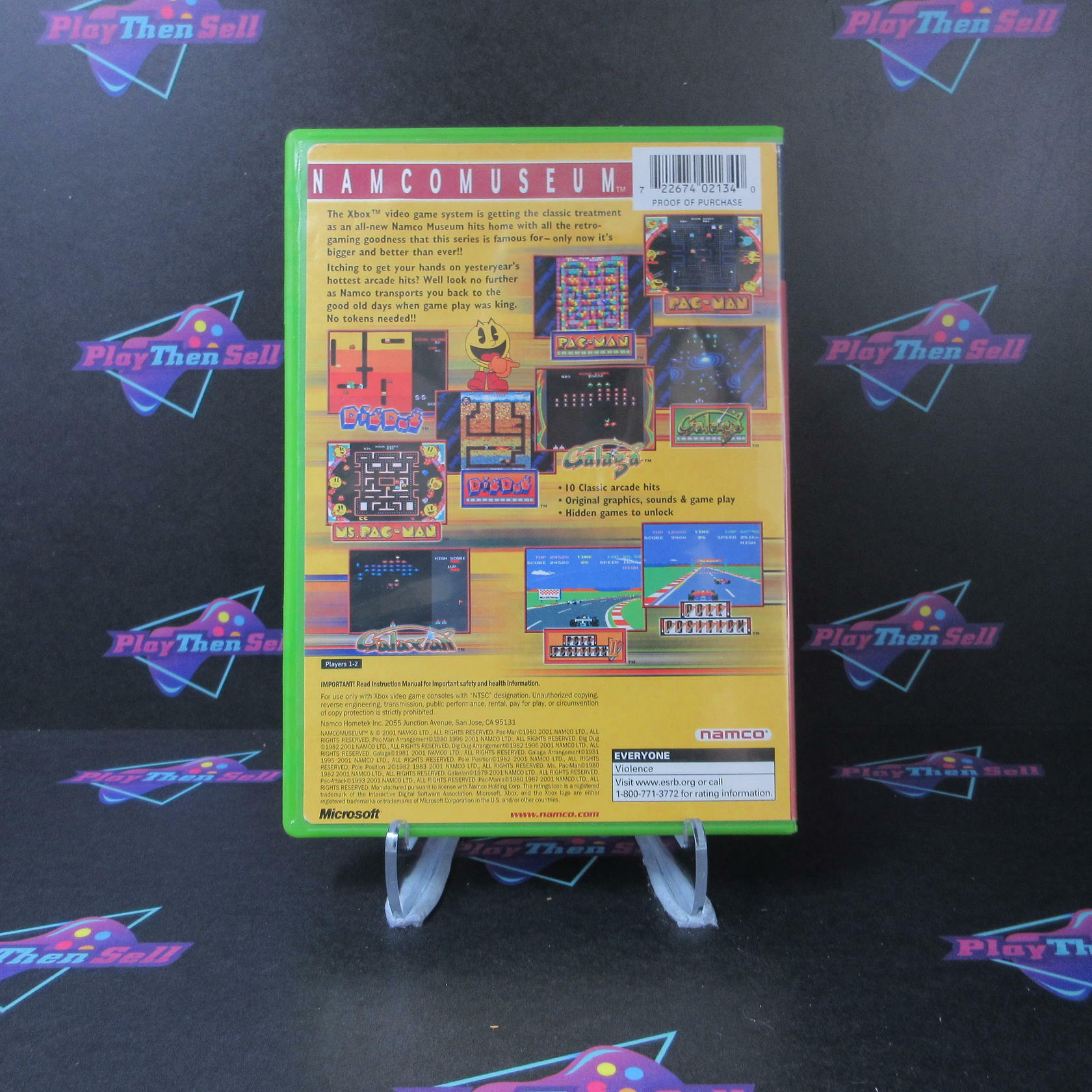 Namco Museum Xbox PH Disc - AD Complete CIB - Very Good